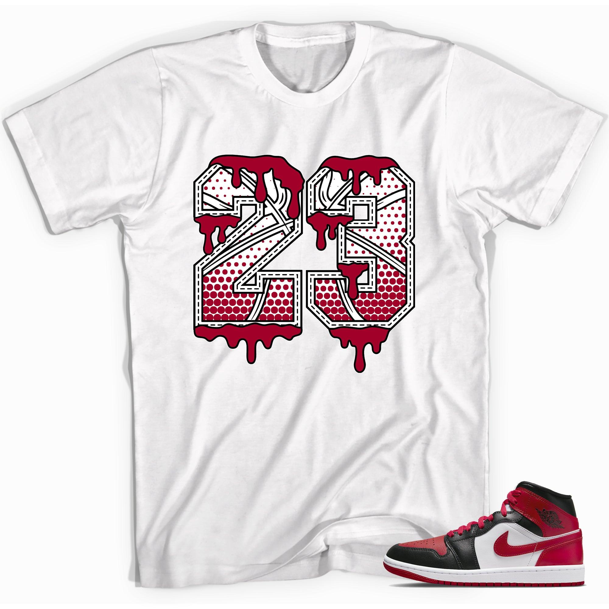 Number 23 Ball Shirt AJ 1 Mid Alternate Bred Toe photo