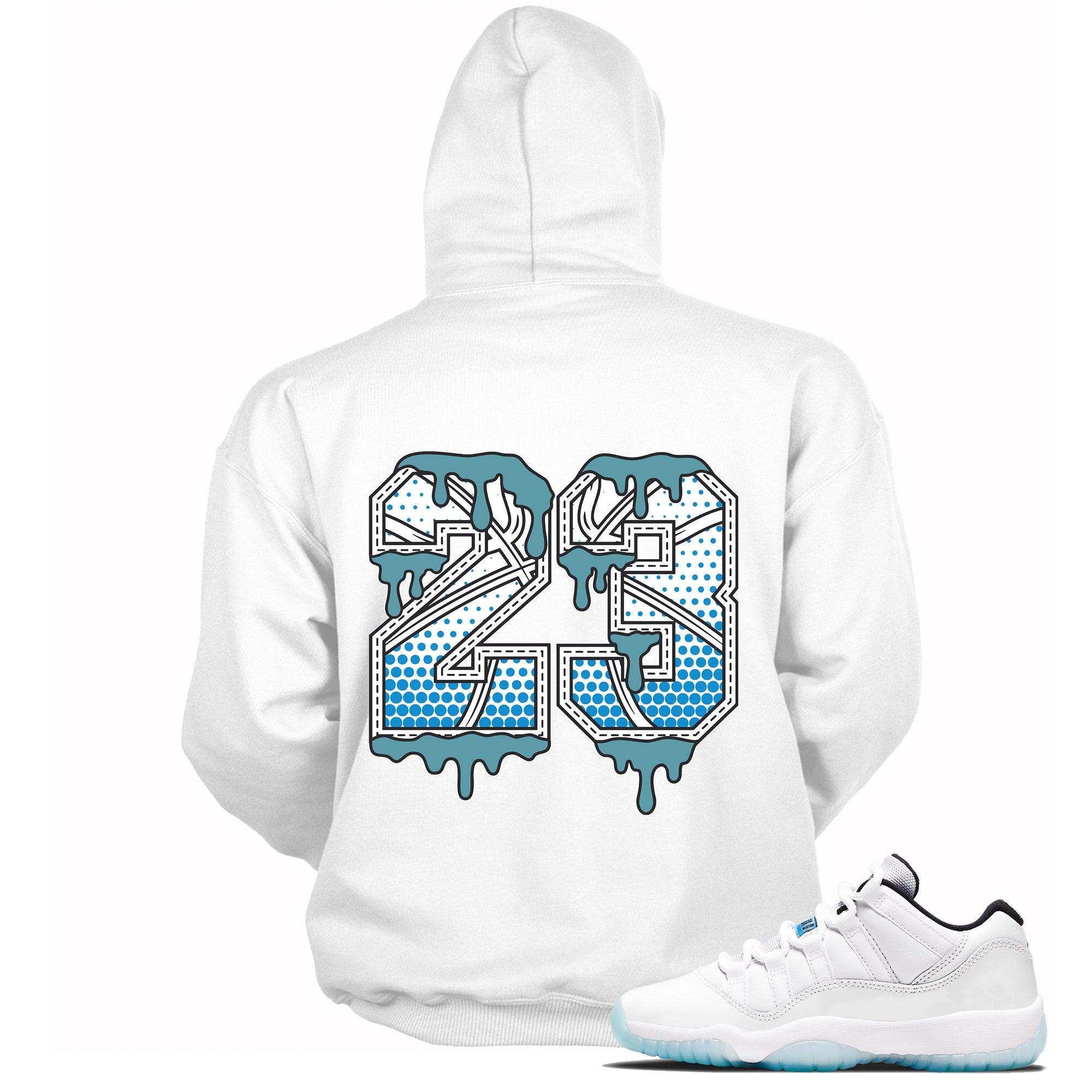 Number 23 Ball Hoodie AJ 11 Retro Low Legend Blue photo