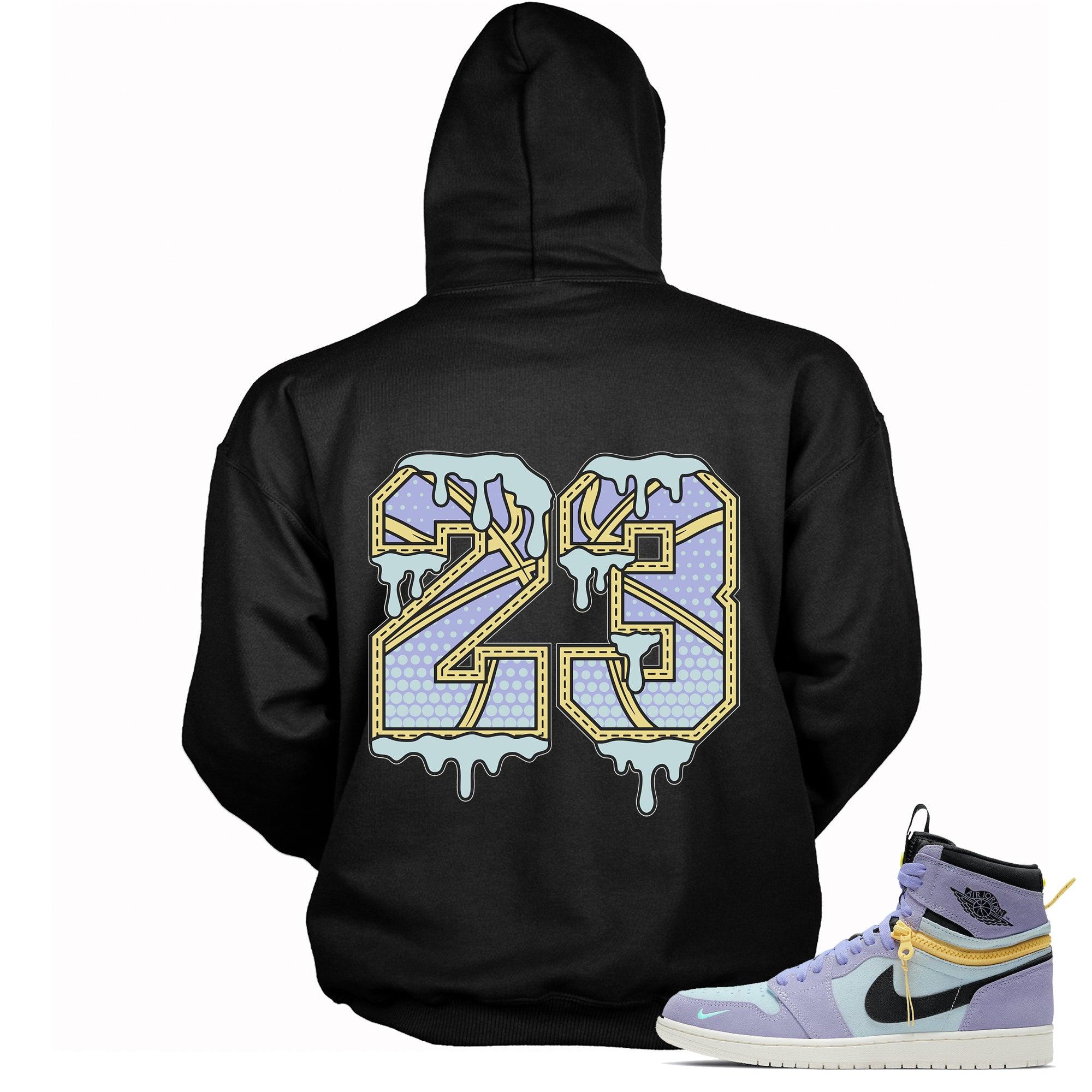 Number 23 Ball Hoodie AJ 1 SWITCH Purple Pulse photo