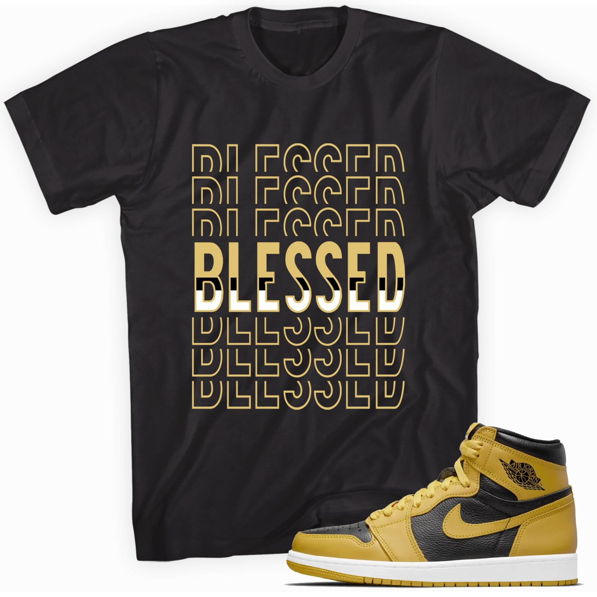 Blessed Sneaker Tee AJ 1s Retro High Pollen photo