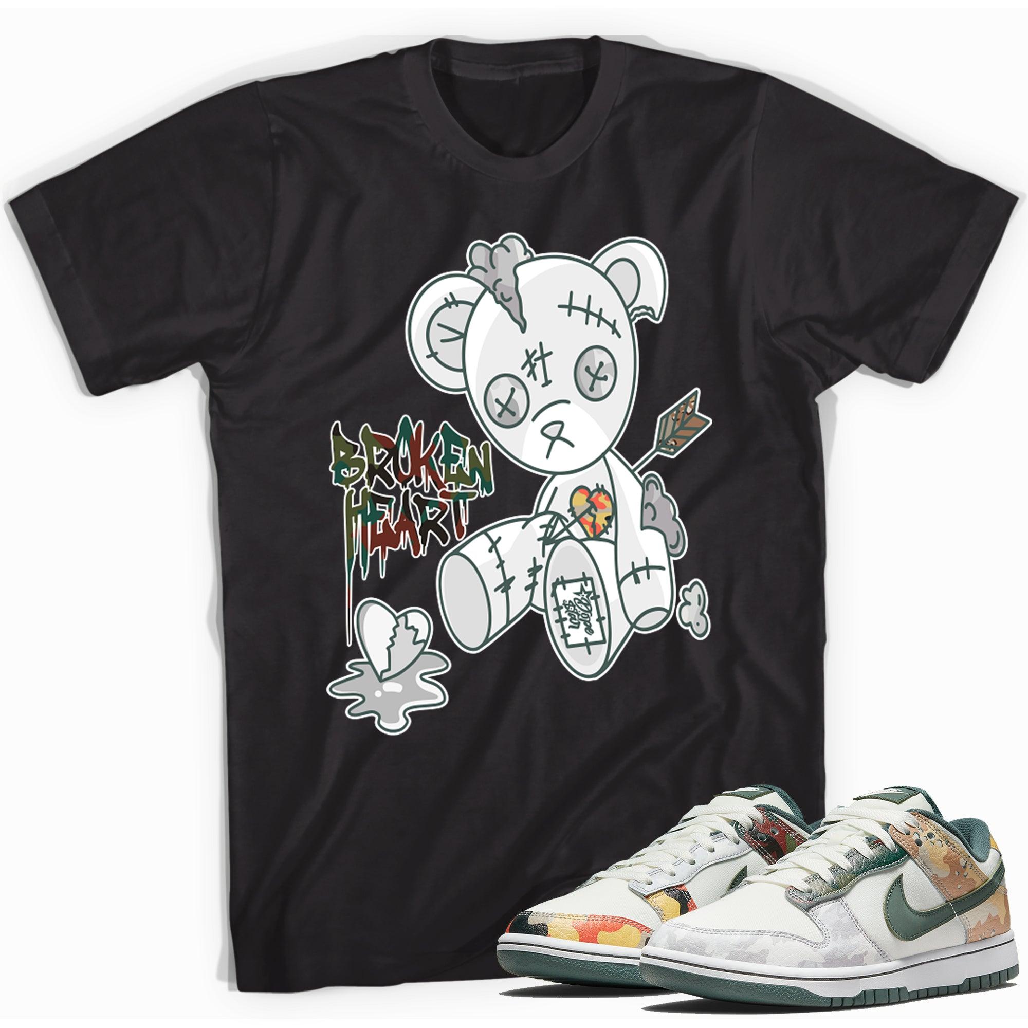 Broken Heart Bear Sail Multi Camo Dunks Shirt photo