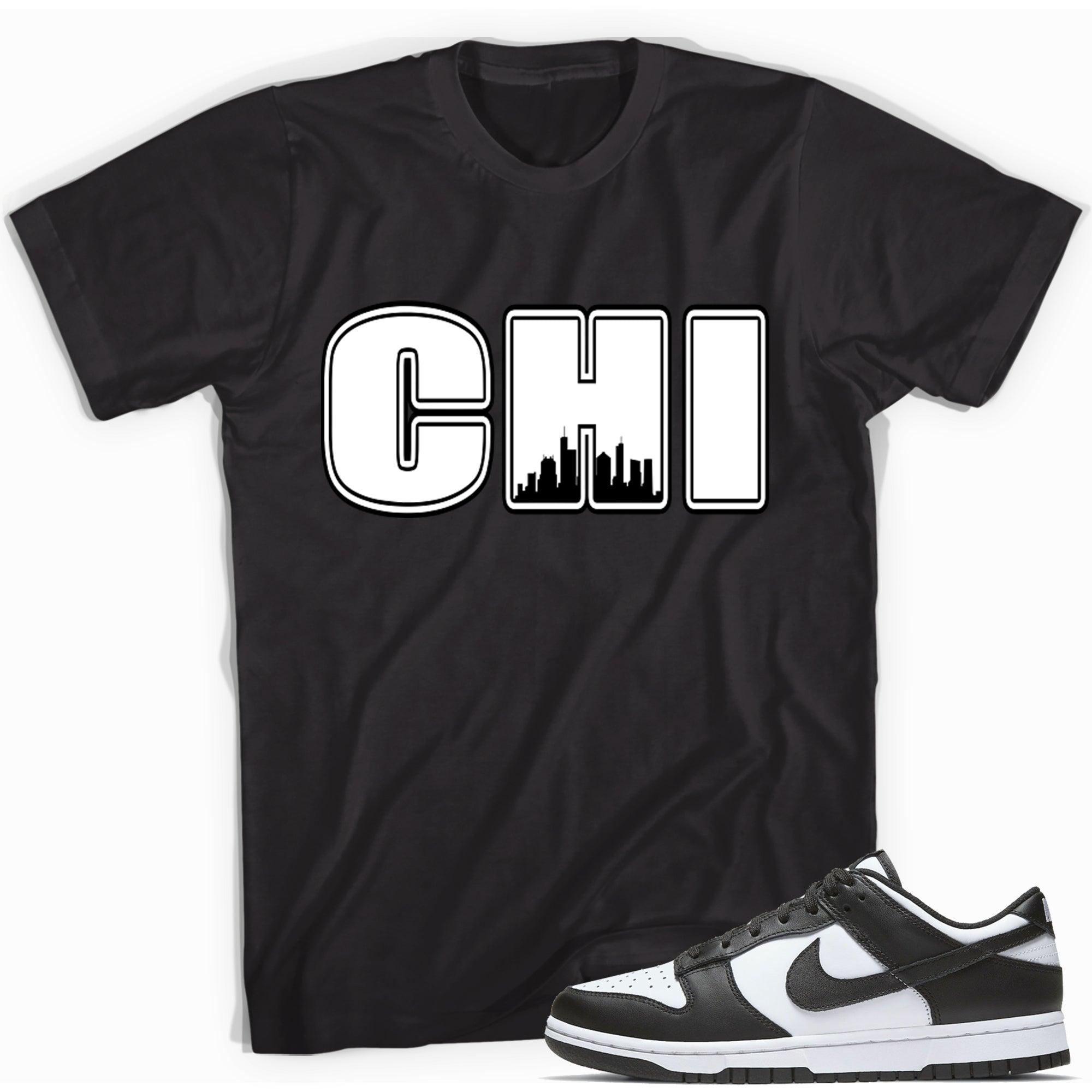 Chicago Shirt Dunk Low Retro White Black 2021 photo