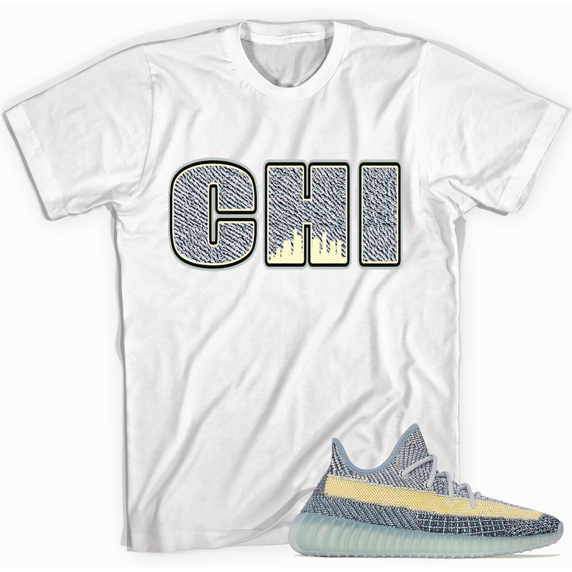 Chicago Shirt Yeezy Boost 350 V2 Ash Blue photo