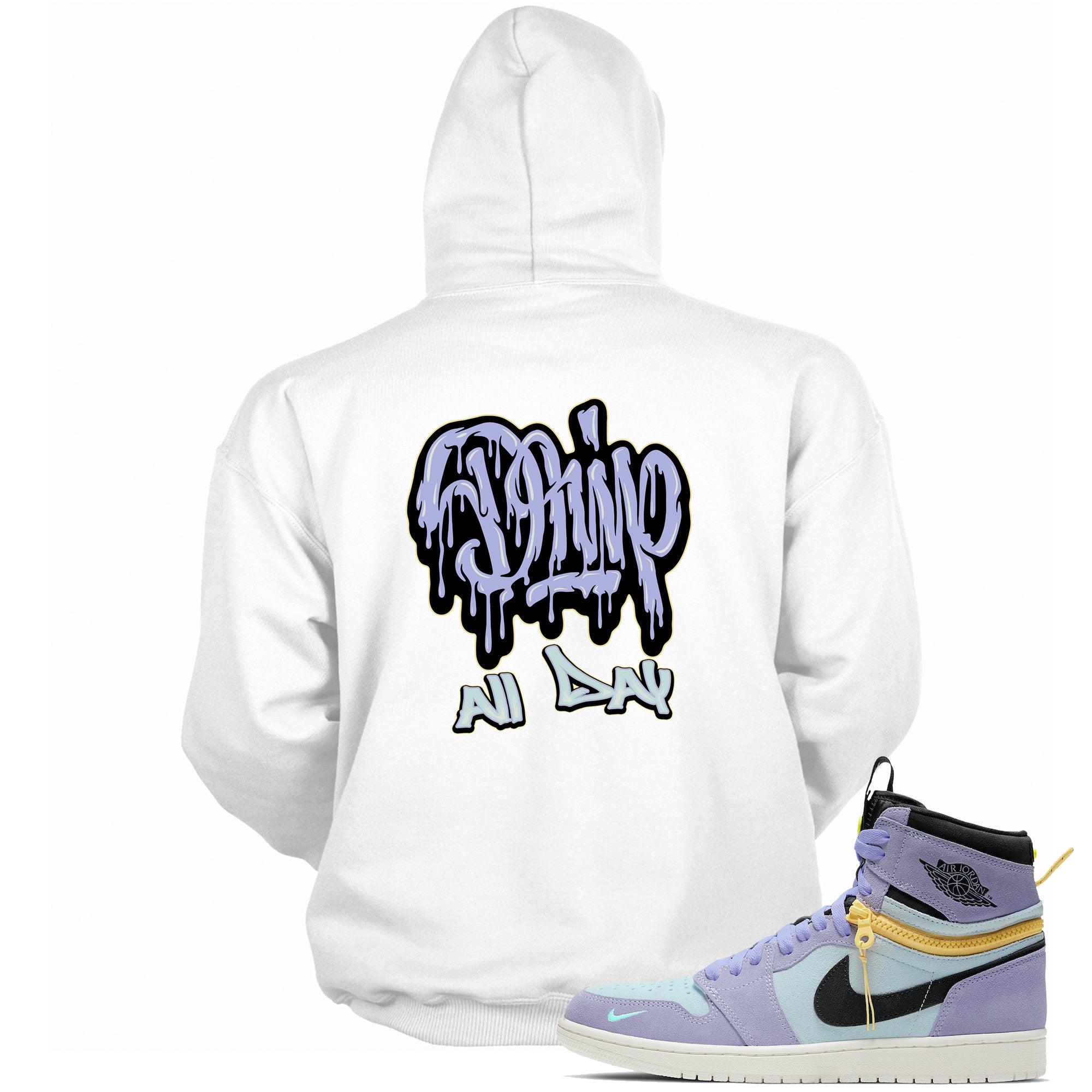 Drip All Day Hoodie AJ 1 SWITCH Purple Pulse photo
