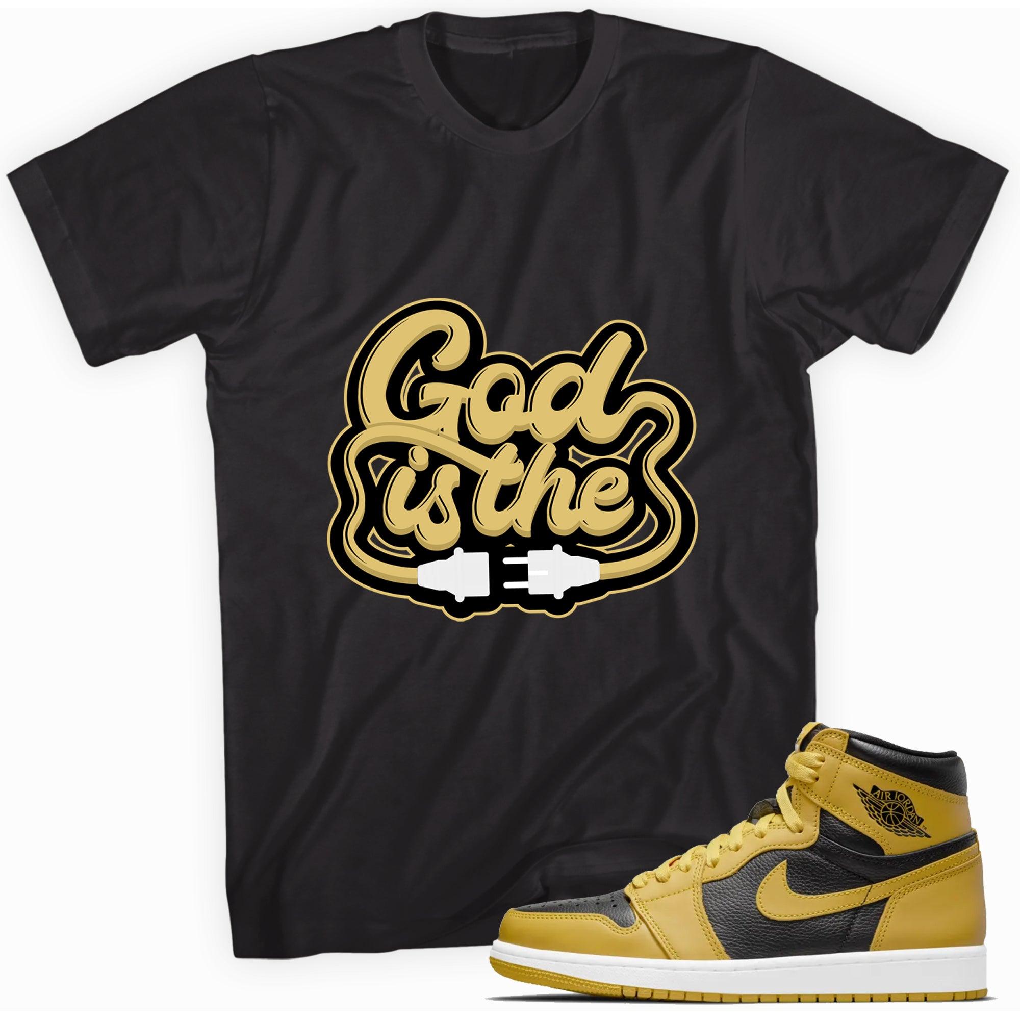 Black God Is Shirt Air Jordan 1 Retro High Pollen photo