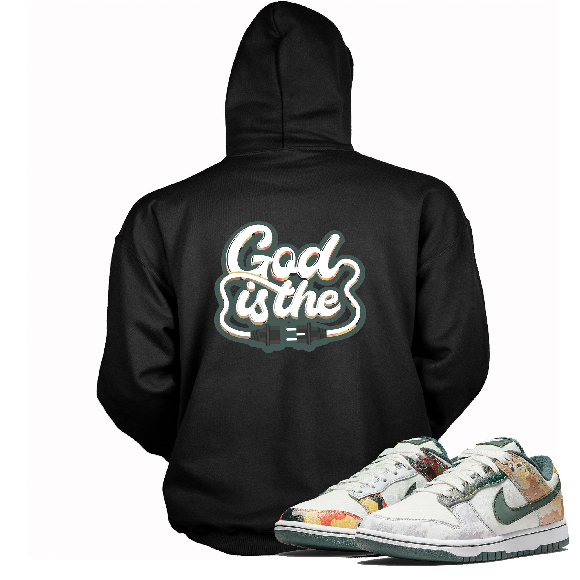 God Is The Plug Sweatshirt Nike Dunk Low Sail Multi Camo photo