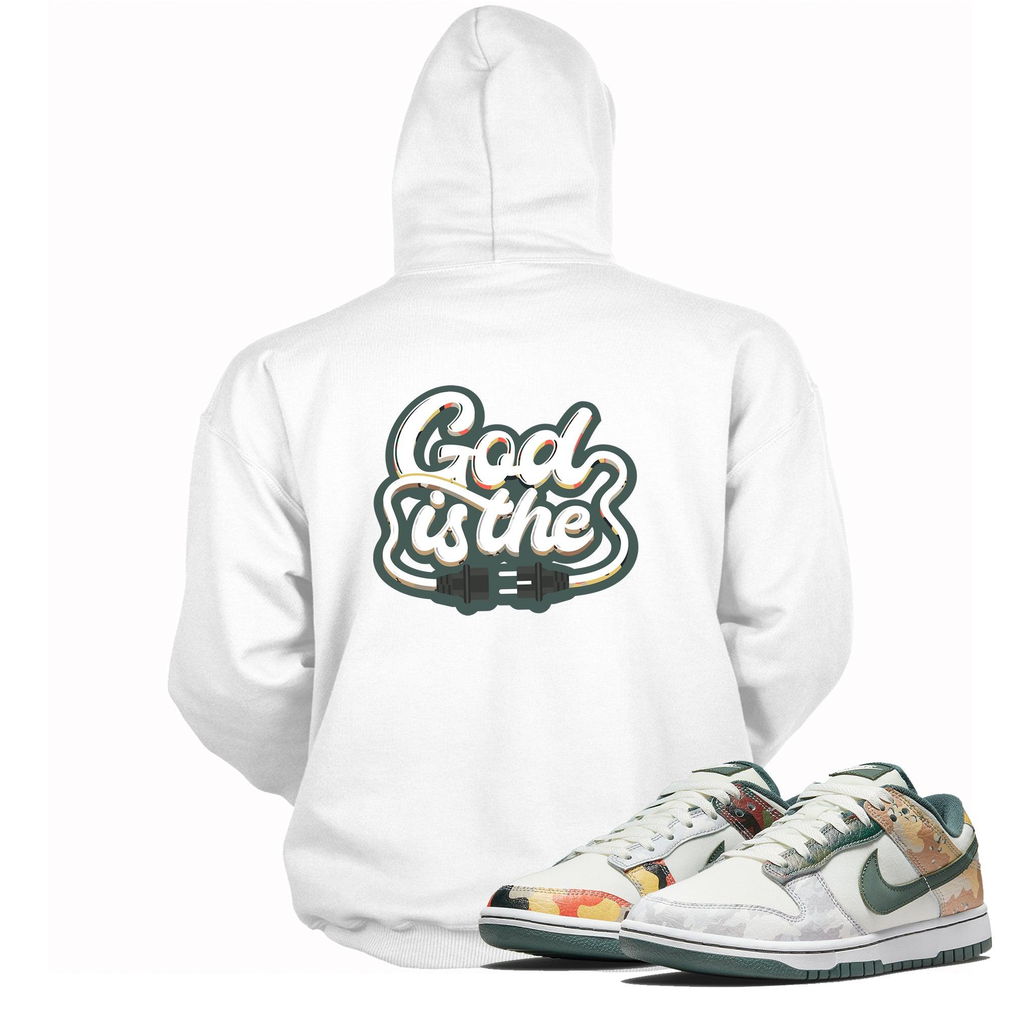 God Is The Plug Hoodie Nike Dunk Low Sail Multi Camo photo