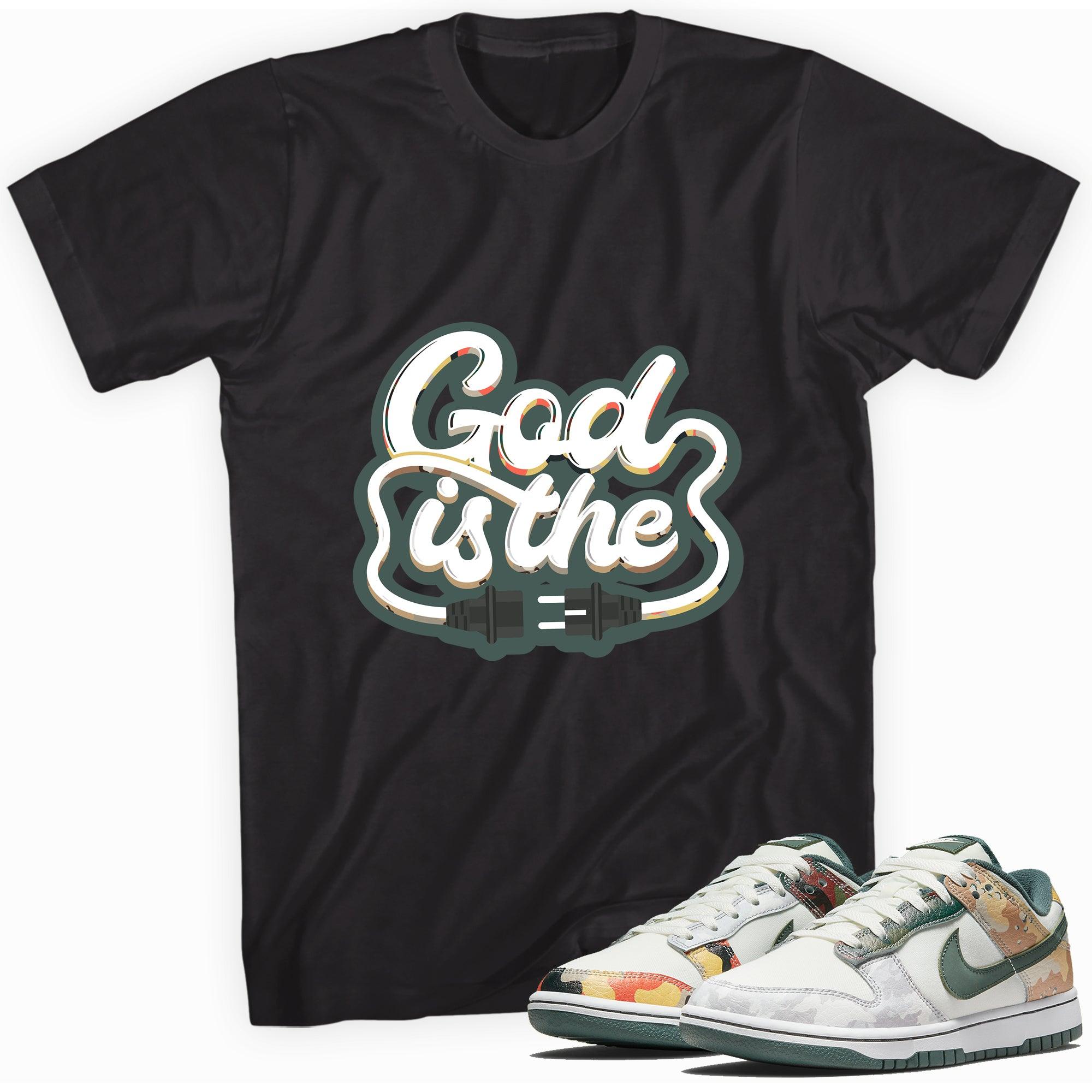 God Is Low Sail Multi Camo Dunks Shirt photo