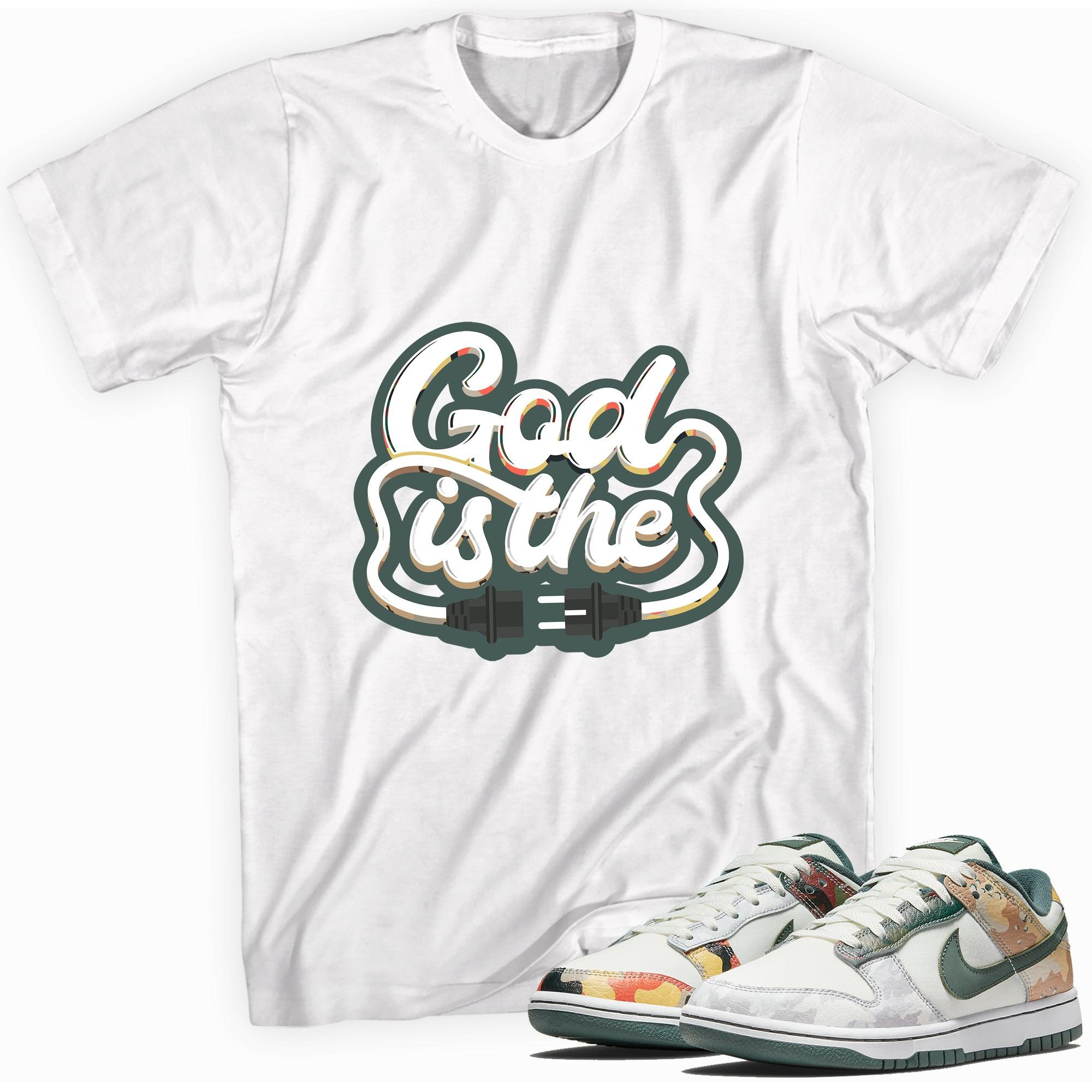 God Is Low Sail Multi Camo Dunks Tee photo