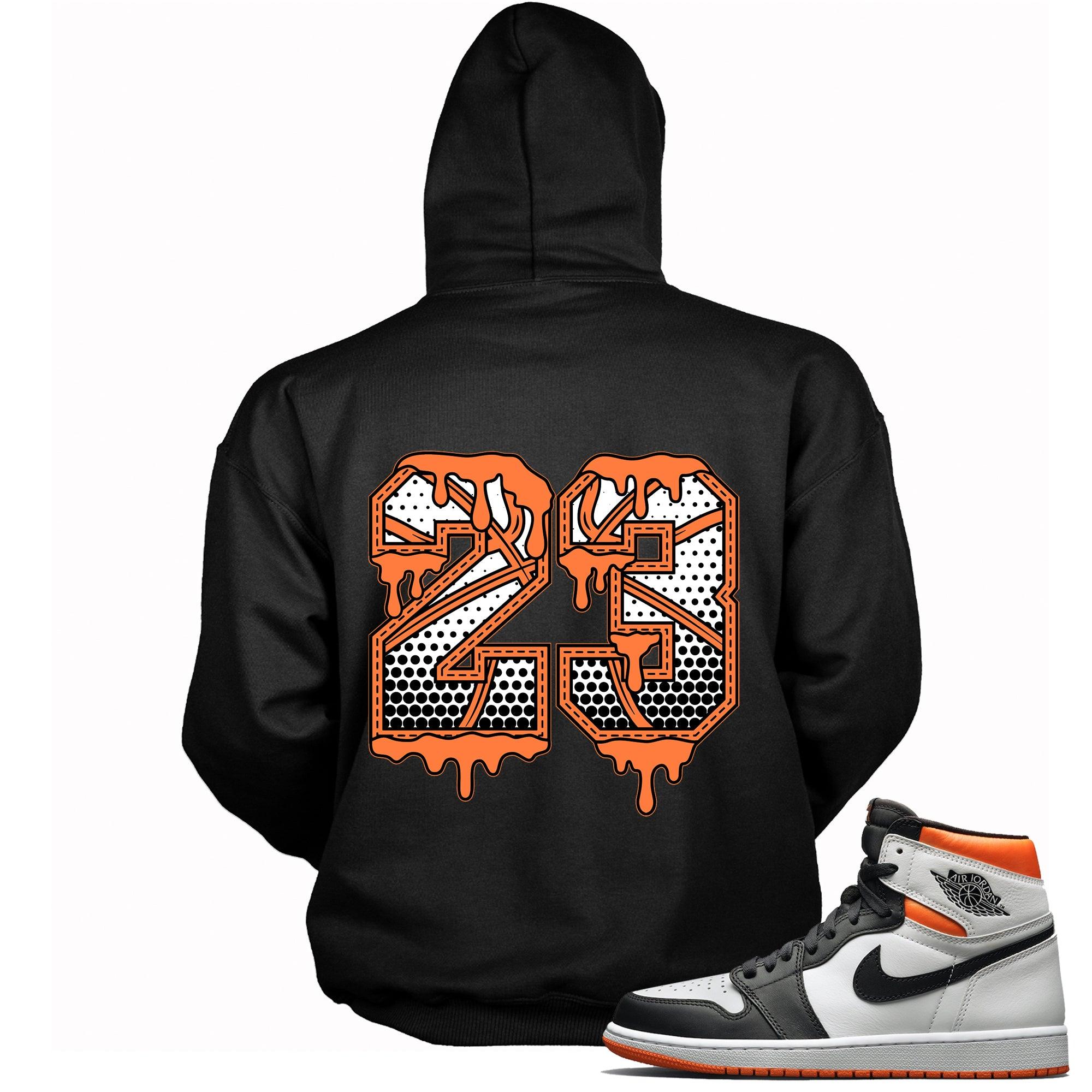 Number 23 Ball Hoodie AJ 1 Retro High Electro Orange photo