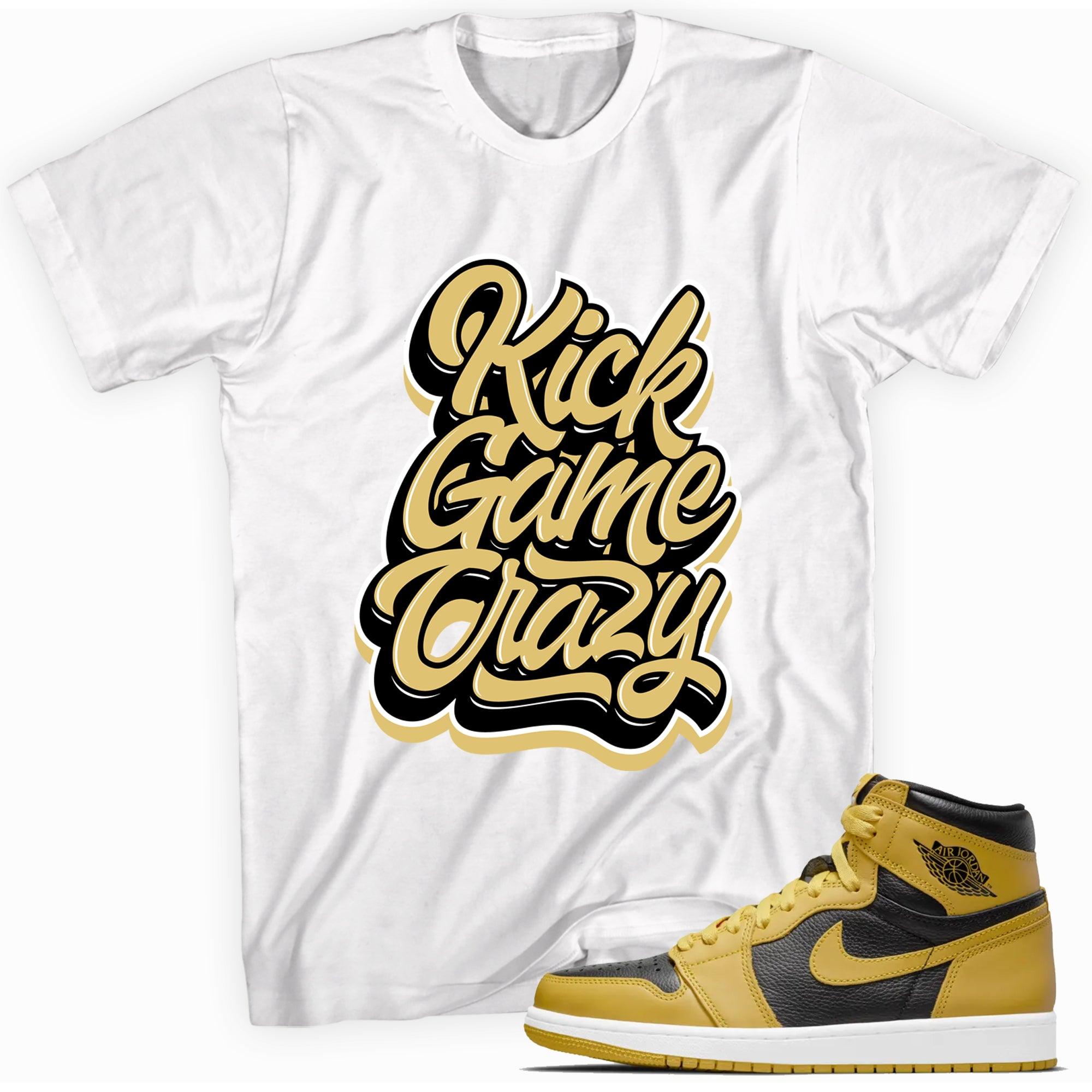 Kick Game Crazy Sneaker Tee AJ 1 Retro High Pollen photo