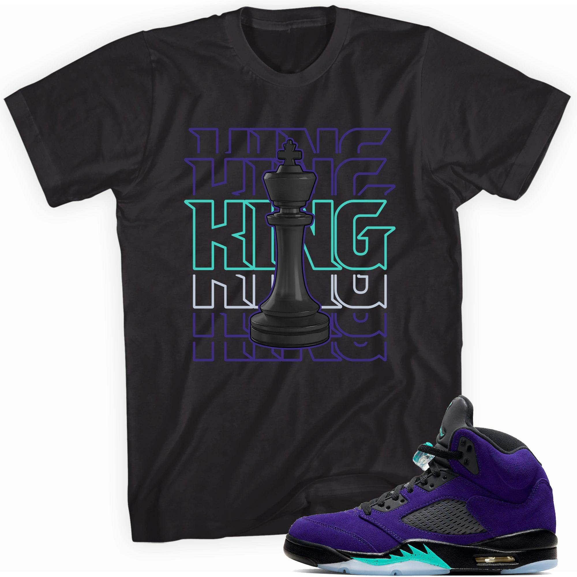 King Sneaker Tee AJ 5s Alternate Grape photo