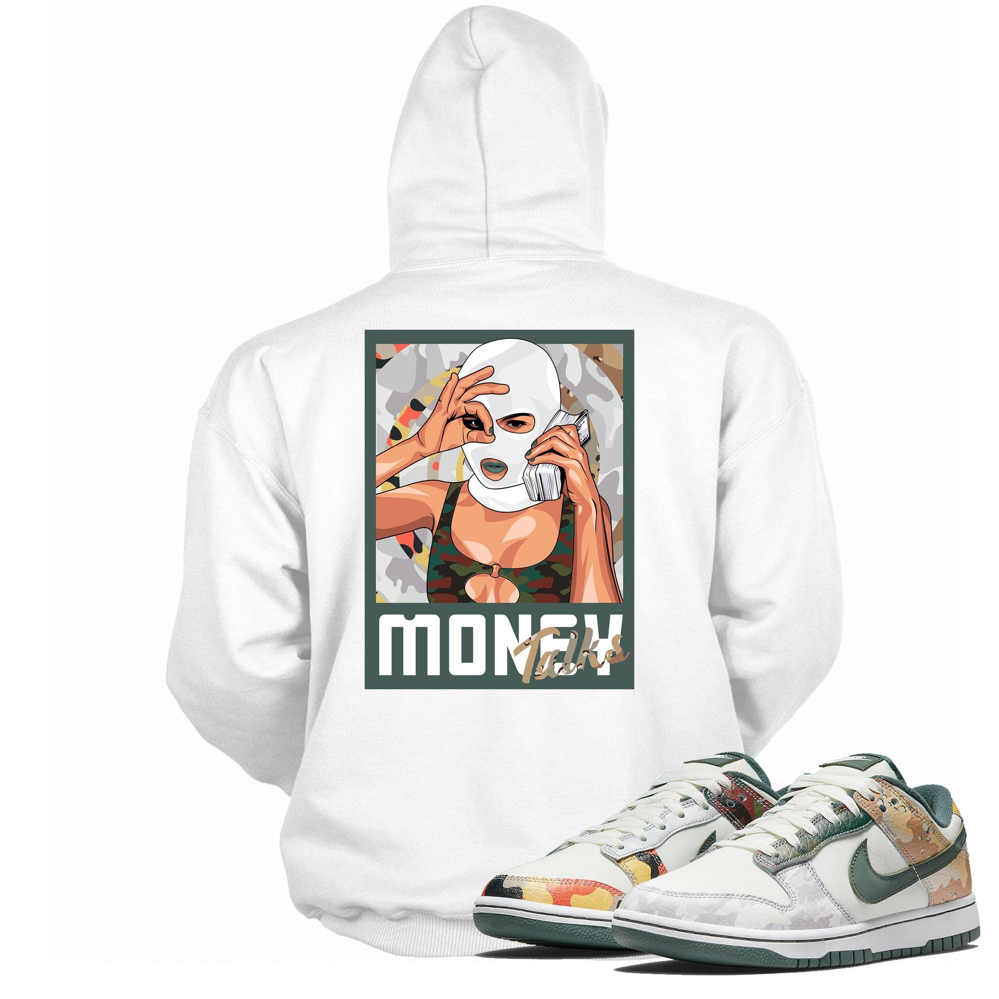 Money Talk Hoodie Nike Dunk Low Sail Multi Camo photo