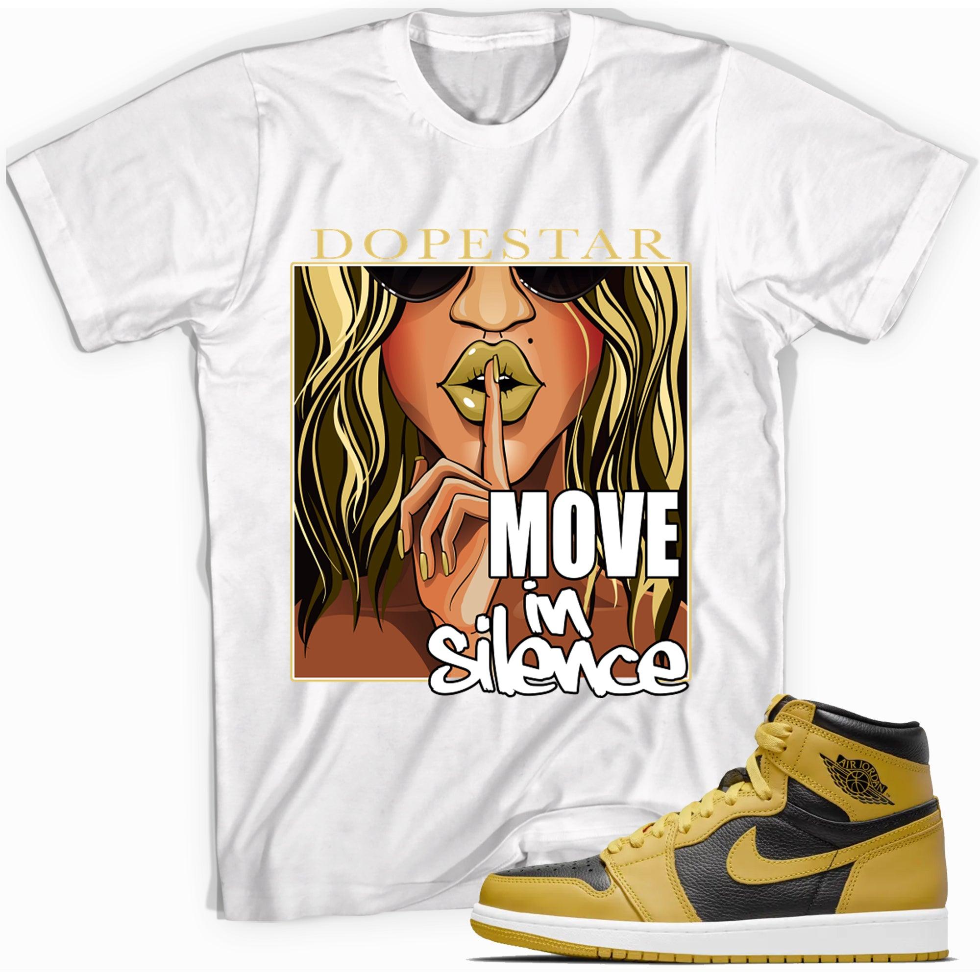 Move In Silence Sneaker Tee AJ 1 Retro High Pollen photo
