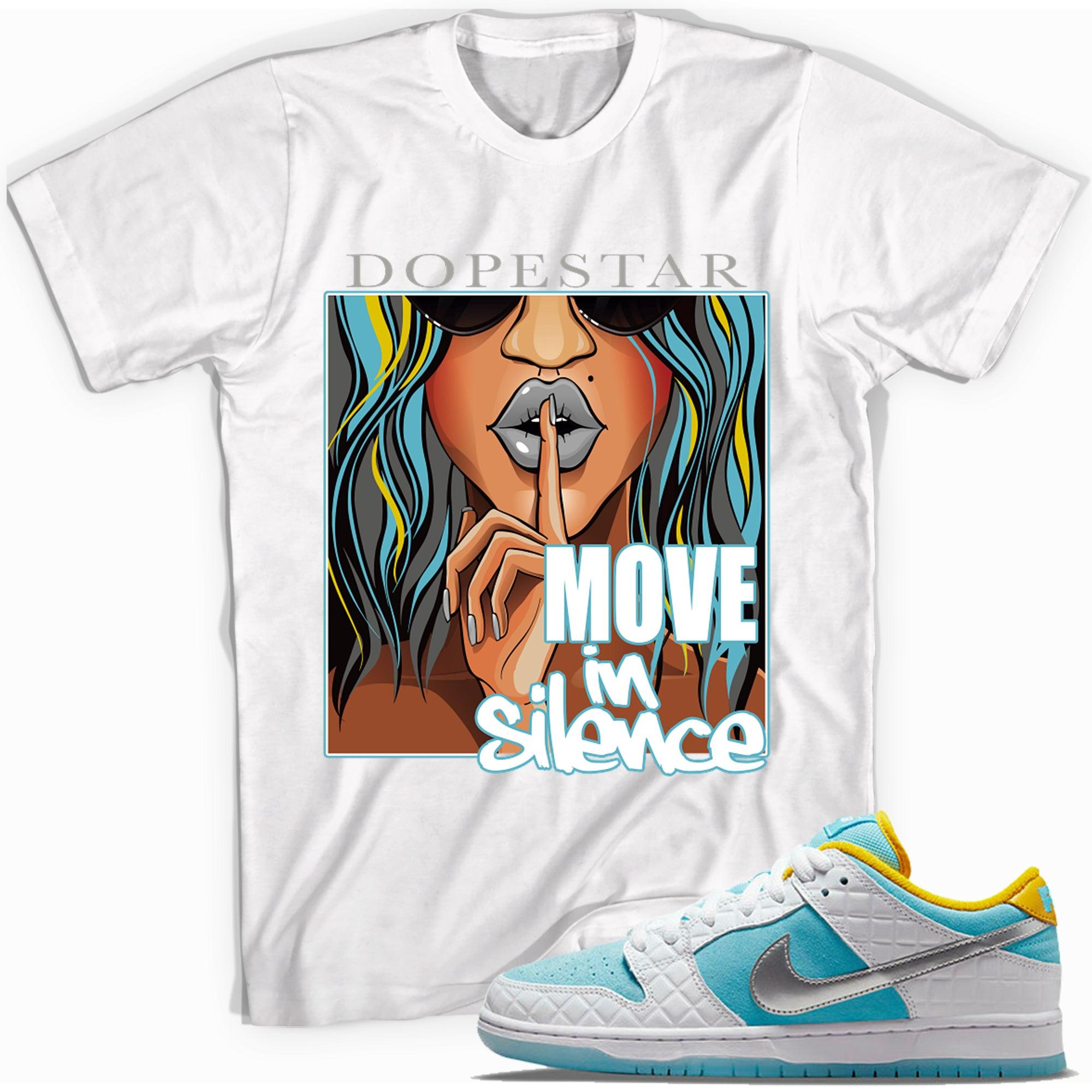 Move In Silence Shirt Nike SB Dunk Low Pro FTC Lagoon Pulse photo