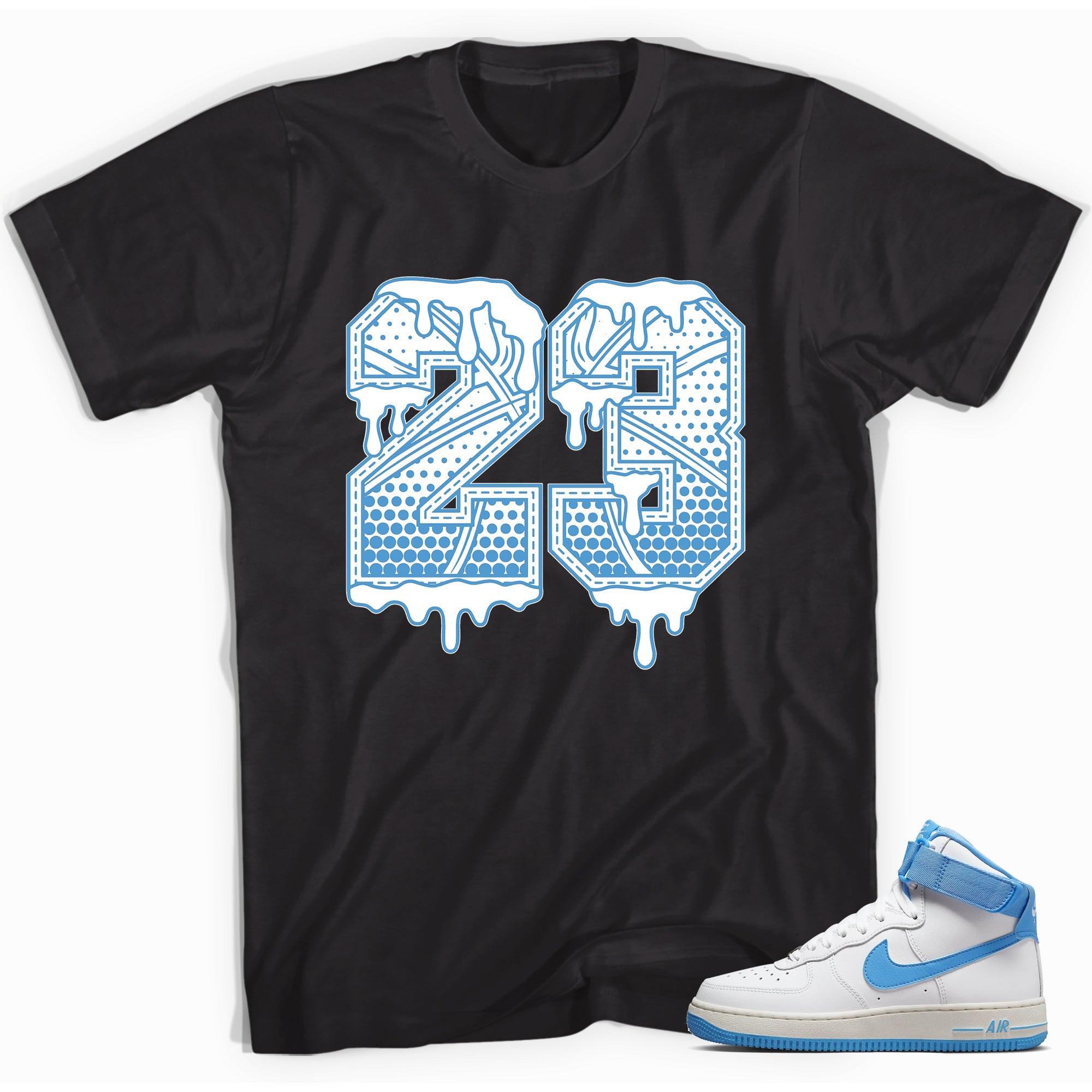 23 Ball Shirt Nike Air Force 1 High White University Blue photo