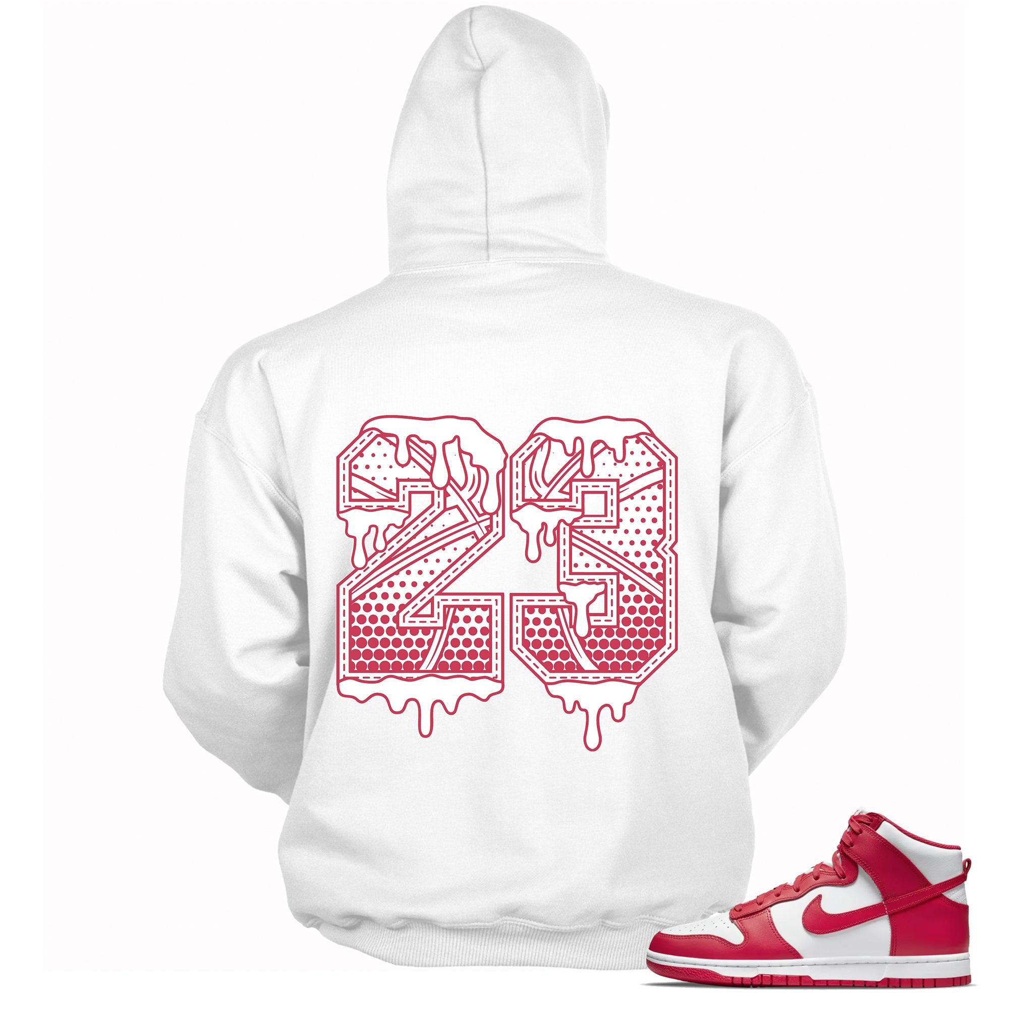23 Ball Hoodie Nike Dunk High Championship White Red photo