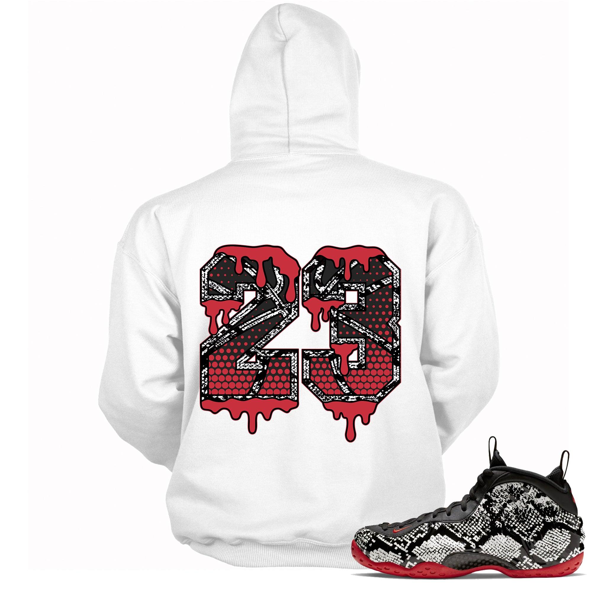 Number 23 Ball Hoodie Nike Air Foamposite One Albino Snakeskin photo