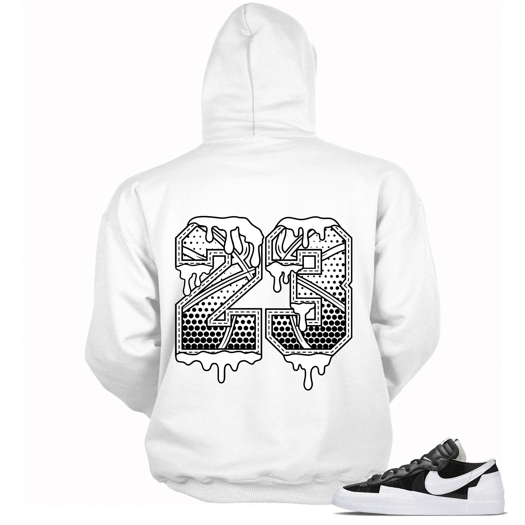 23 Ball Hoodie Nike Blazer Low Sacai Black Patent Leather Sneakers photo