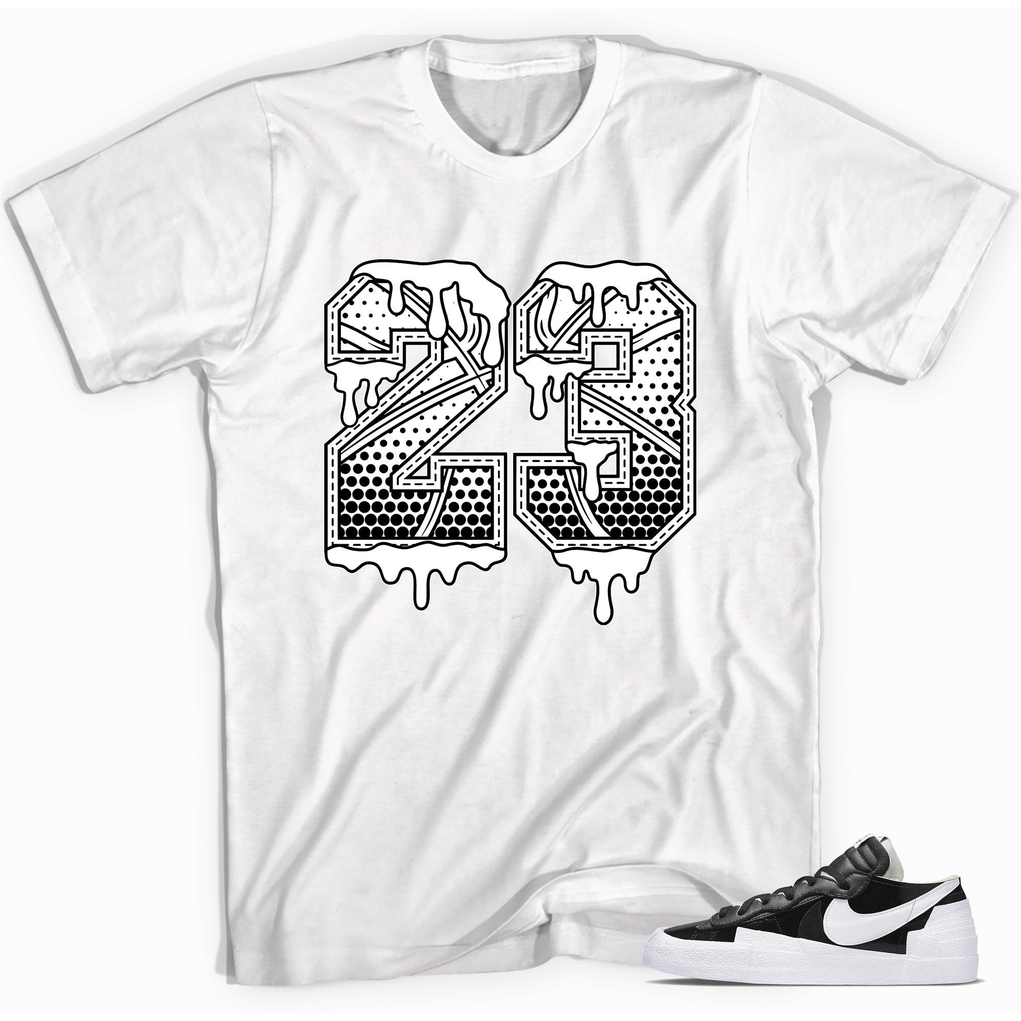 23 Ball T-Shirt Nike Blazer Low Sacai Black Patent Leather photo