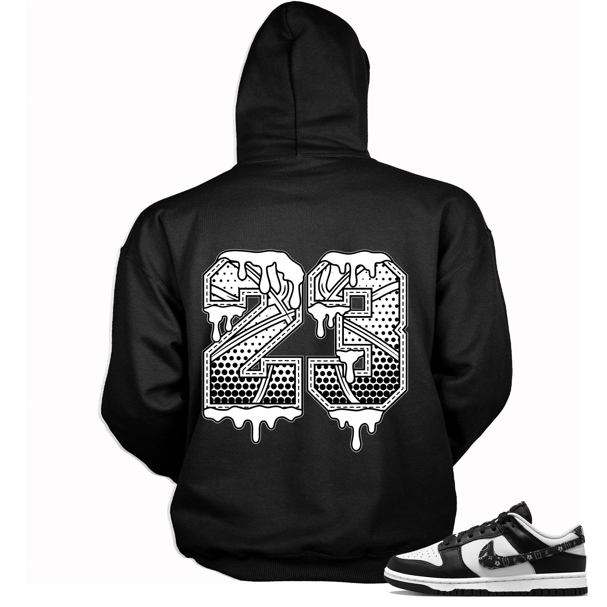 23 Ball Hoodie Nike Dunk Low Essential Black Paisley photo