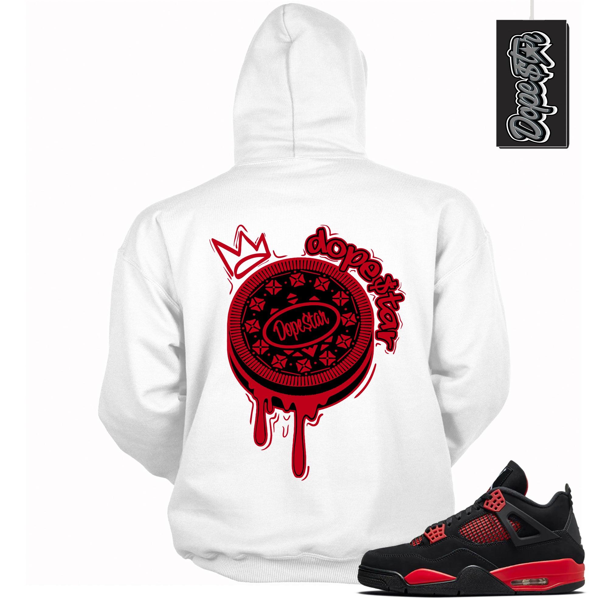 Oreo Hooded Sneaker Sweatshirt Air Jordan 4 Red Thunder photo