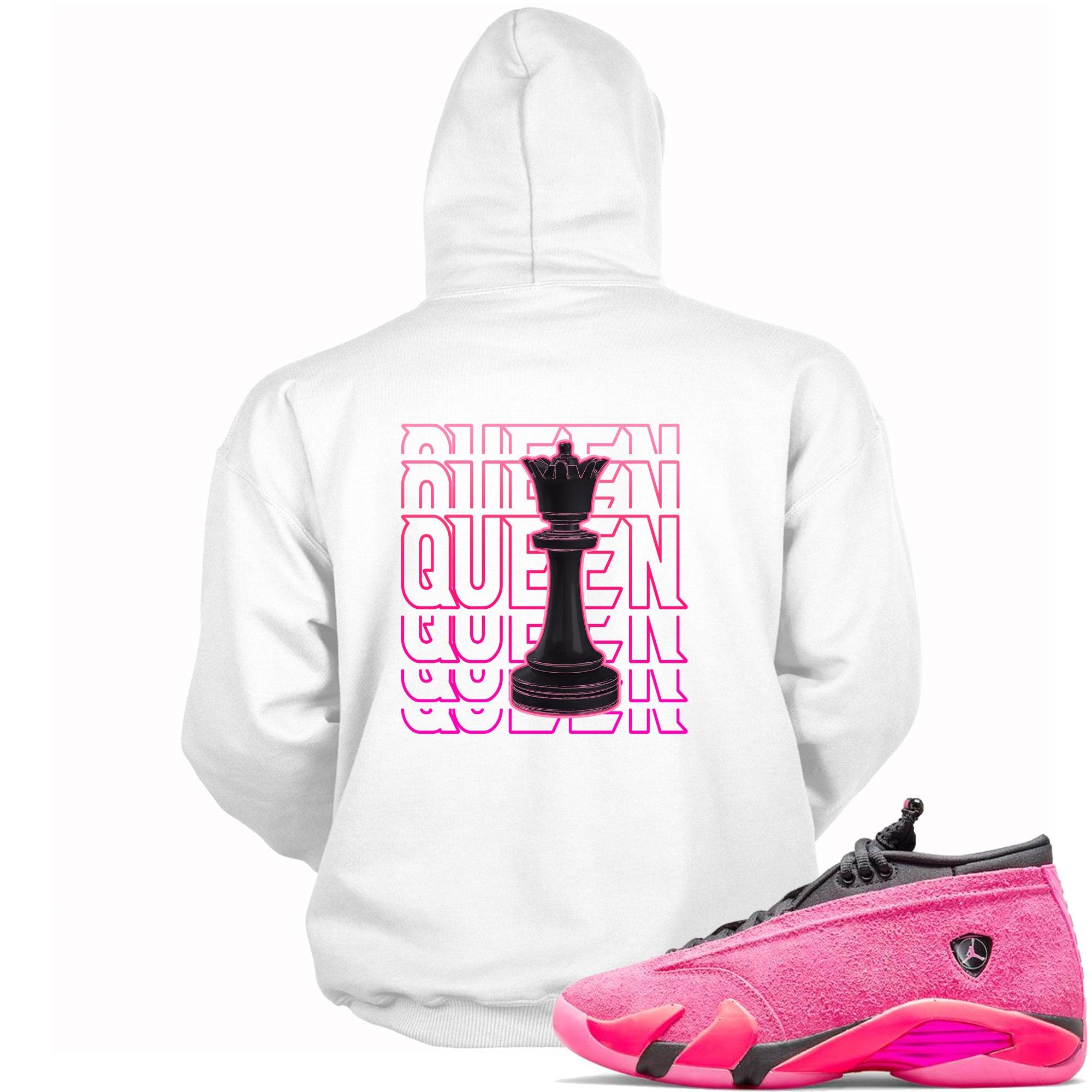 Queen Hoodie AJ 14s Low Shocking Pink photo