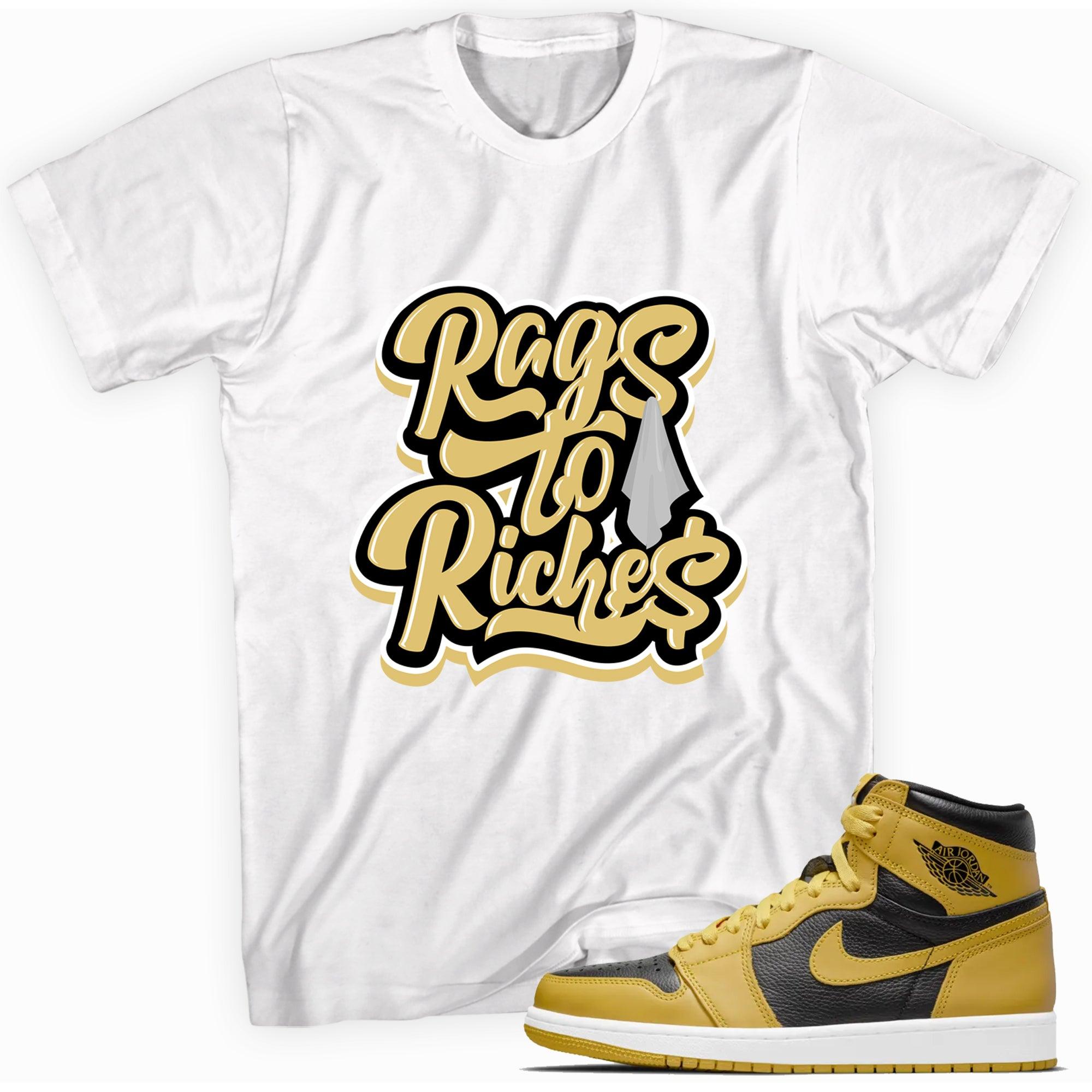 Rags to Riches Shirt AJ 1s Retro High Pollen photo
