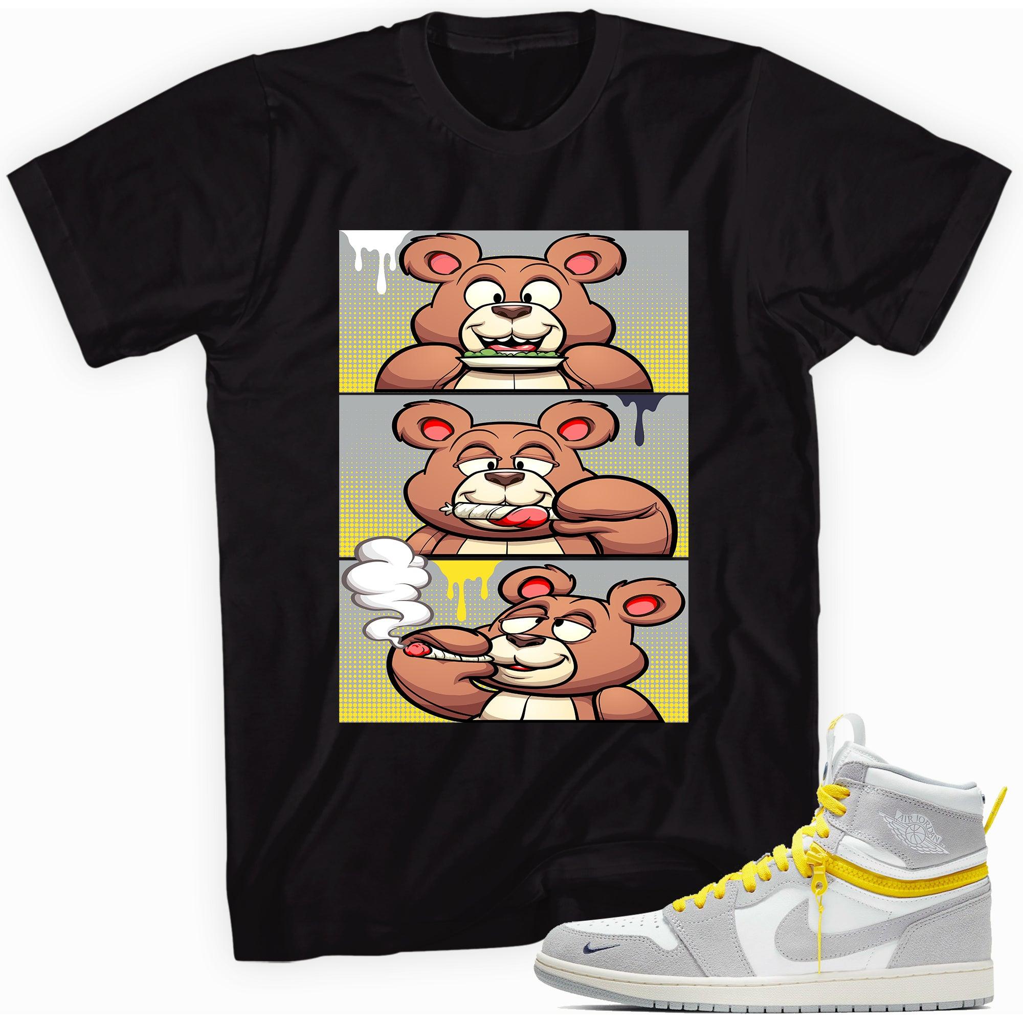 Roll It Sneaker Tee AJ 1 Switch Light Smoke Grey Yellow photo