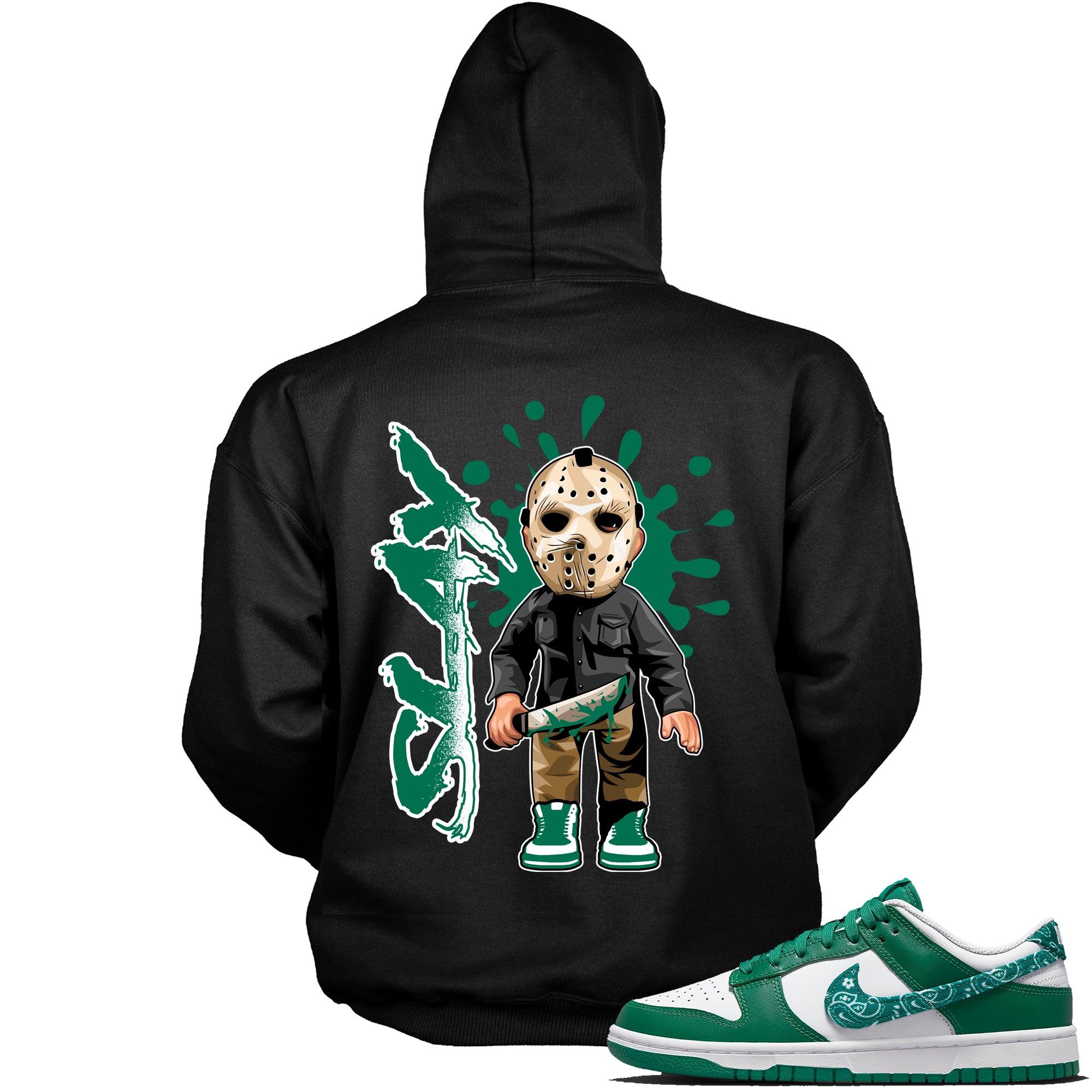 Black Slay Hoodie Nike Dunk Low Essential Paisley Pack Green photo