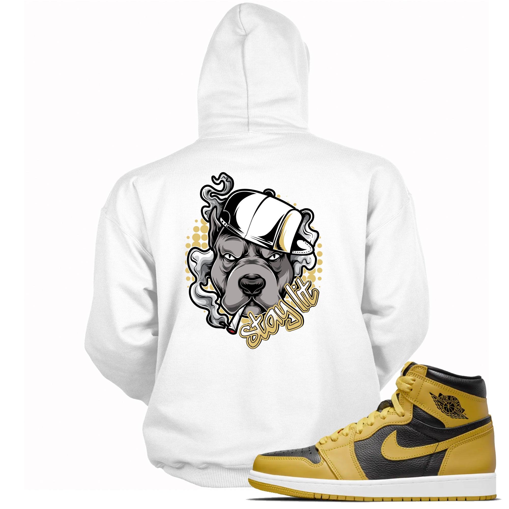 Stay Lit Hoodie AJ 1 Retro High Pollen photo
