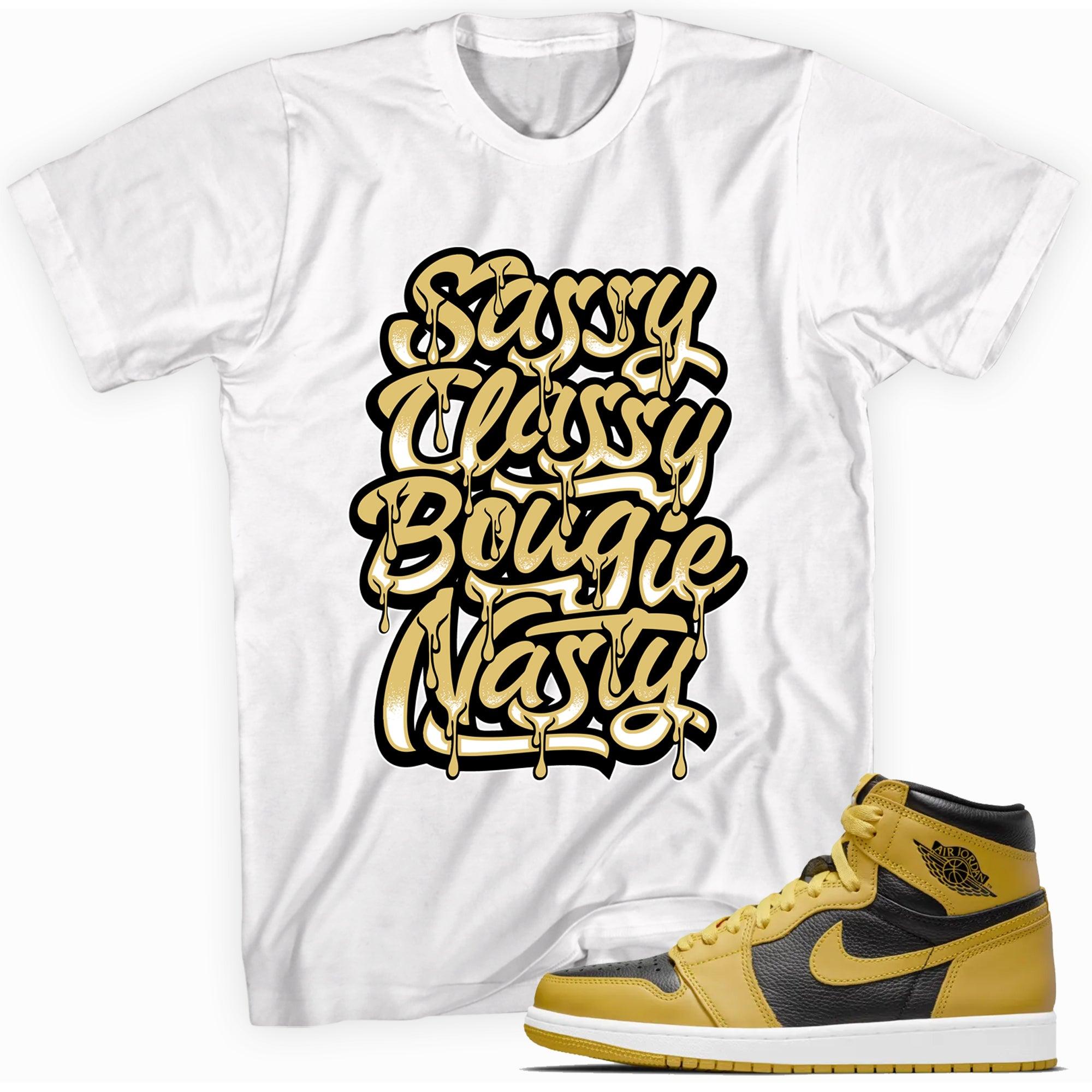 Sassy Classy Sneaker Tee AJ 1 Retro High Pollen photo
