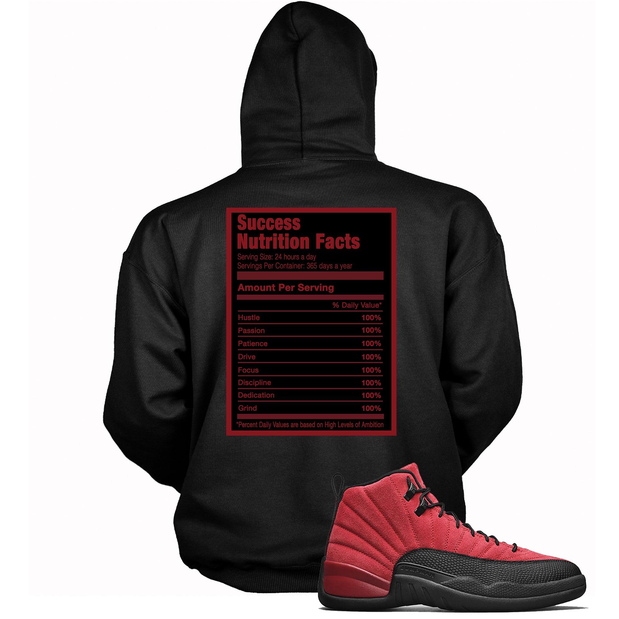 Success Nutrition Facts Sneaker Sweatshirt AJ 12 Retro Reverse Flu Game photo