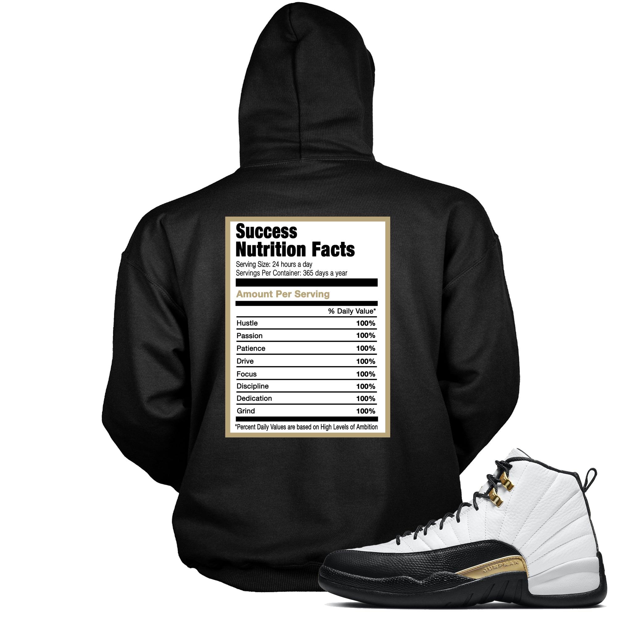 Success Nutrition Facts Hoodie AJ 12 Royalt Taxi photo