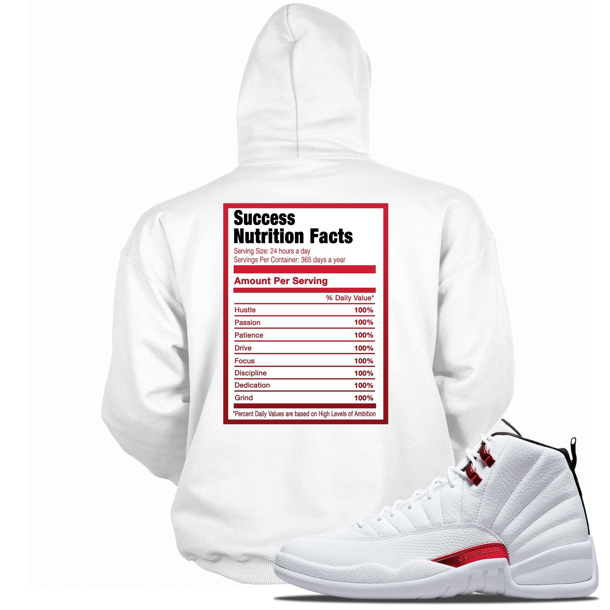 Success Nutrition Facts Sneaker Sweatshirt AJ 12 Twist photo