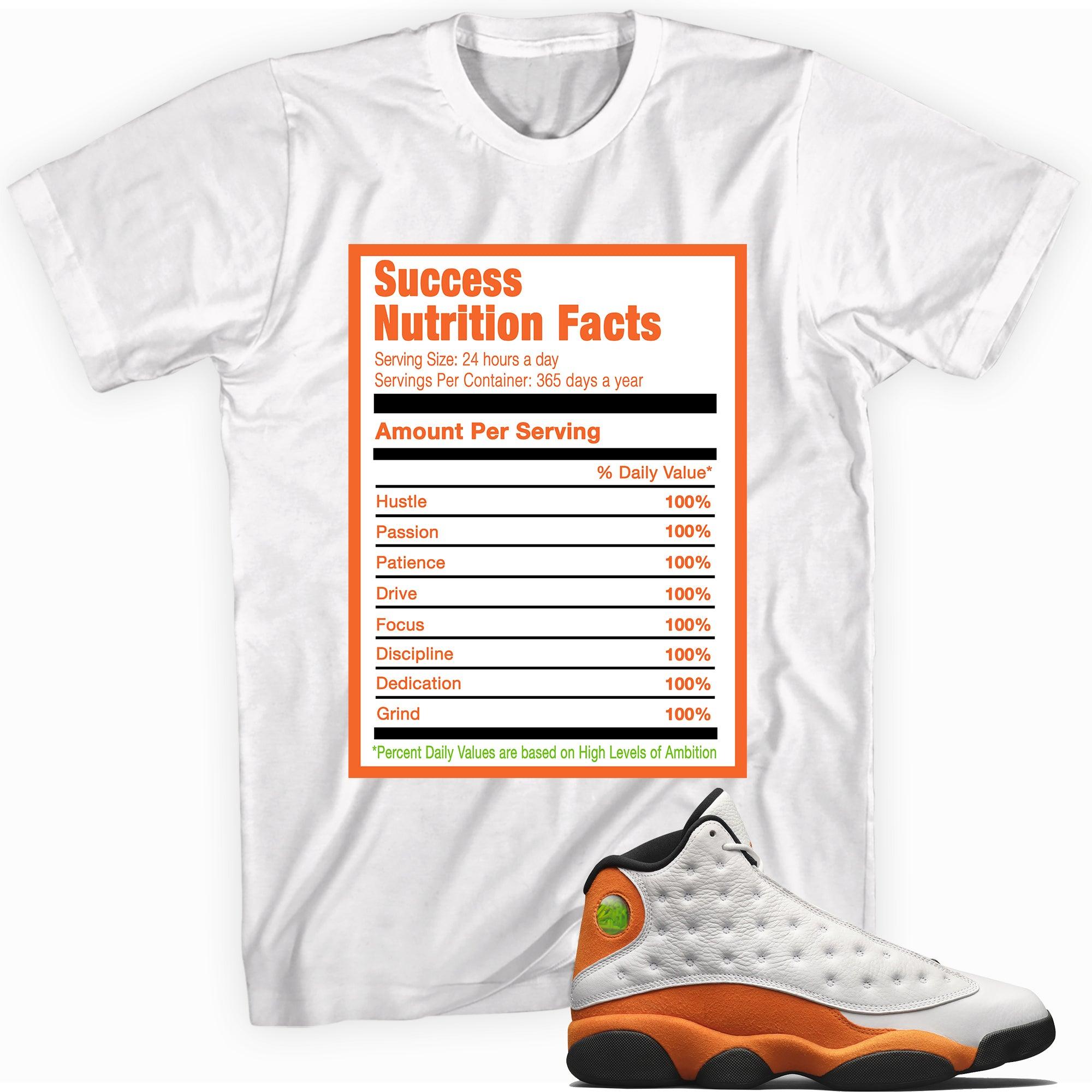 Success Nutrition Facts Shirt AJ 13 Retro Starfish photo