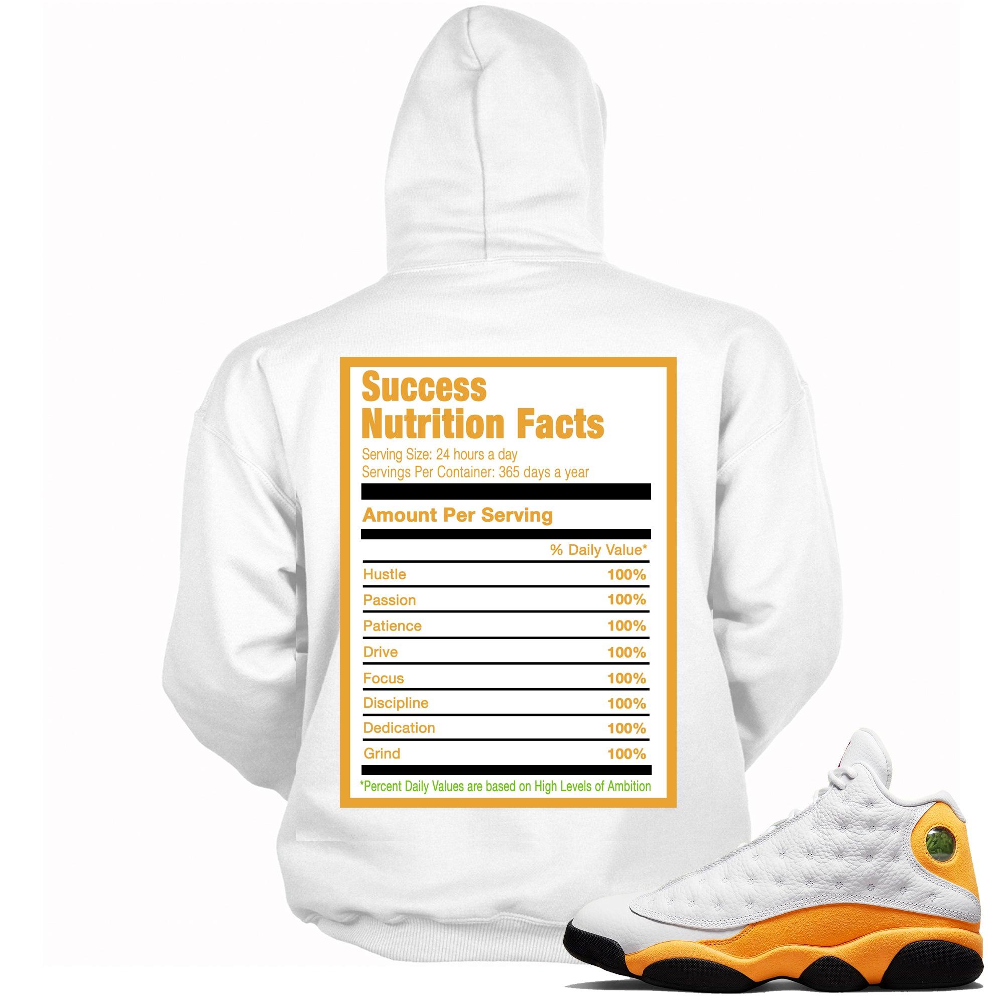 Success Nutrition Facts Sneaker Sweatshirt AJ 13 Retro Del Sol photo