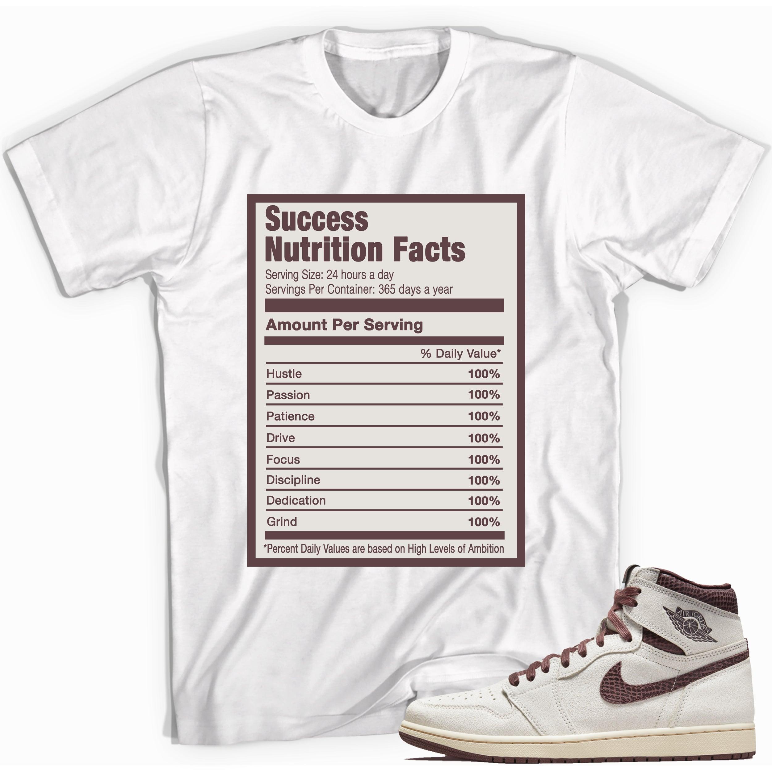 Success Nutrition Sneaker Tee AJ 1 High OG A Ma Maniére photo