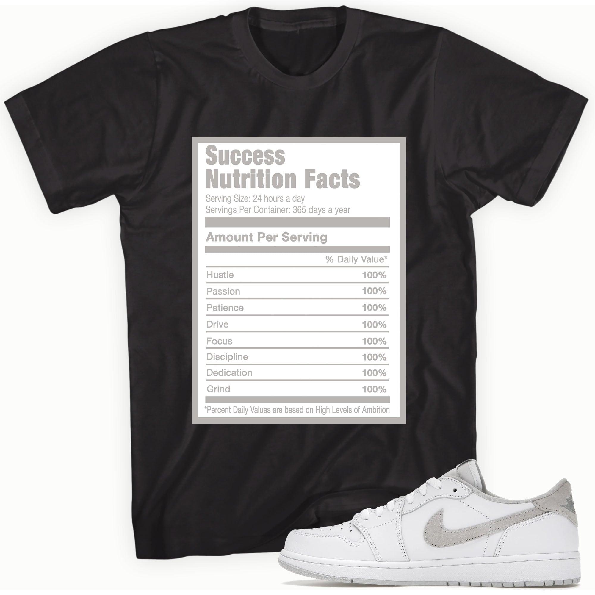 Success Nutrition Shirt AJ 1 Low OG Neutral Grey photo