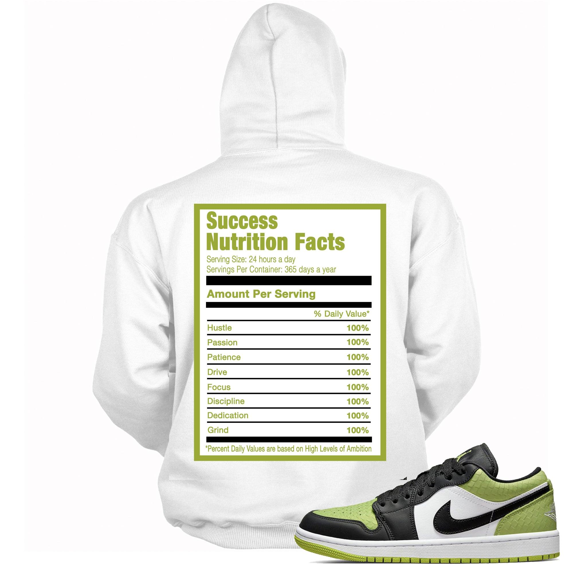 Success Nutrition Hoodie AJ 1 Low Snakeskin Vivid Green photo