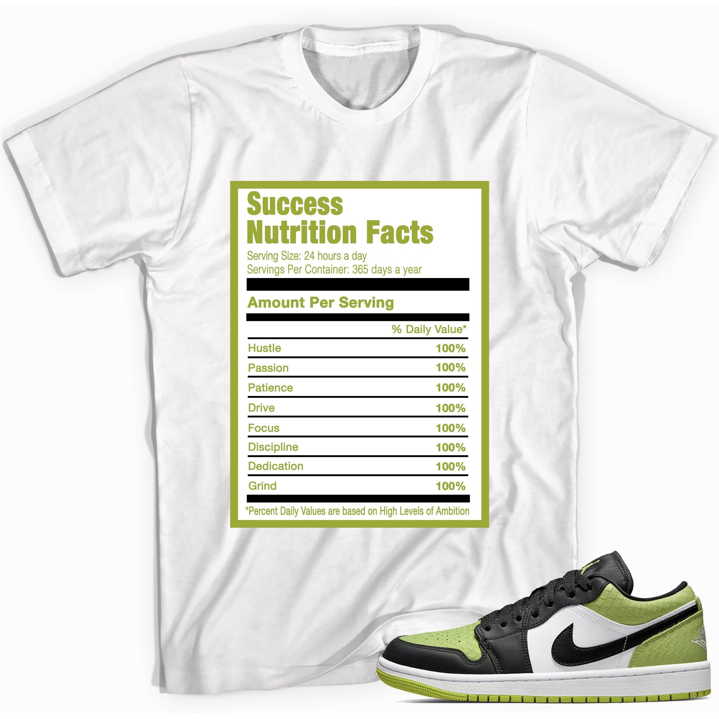 Success Nutrition Sneaker Tee AJ 1 Low Snakeskin Vivid Green photo