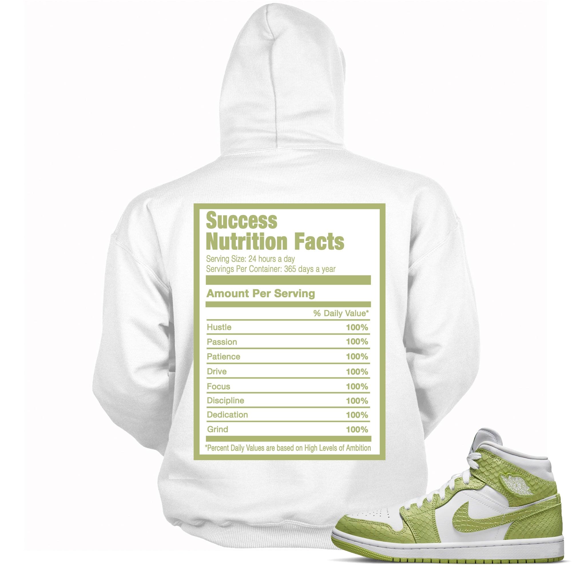 Success Nutrition Hoodie AJ 1 Mid Green Python photo