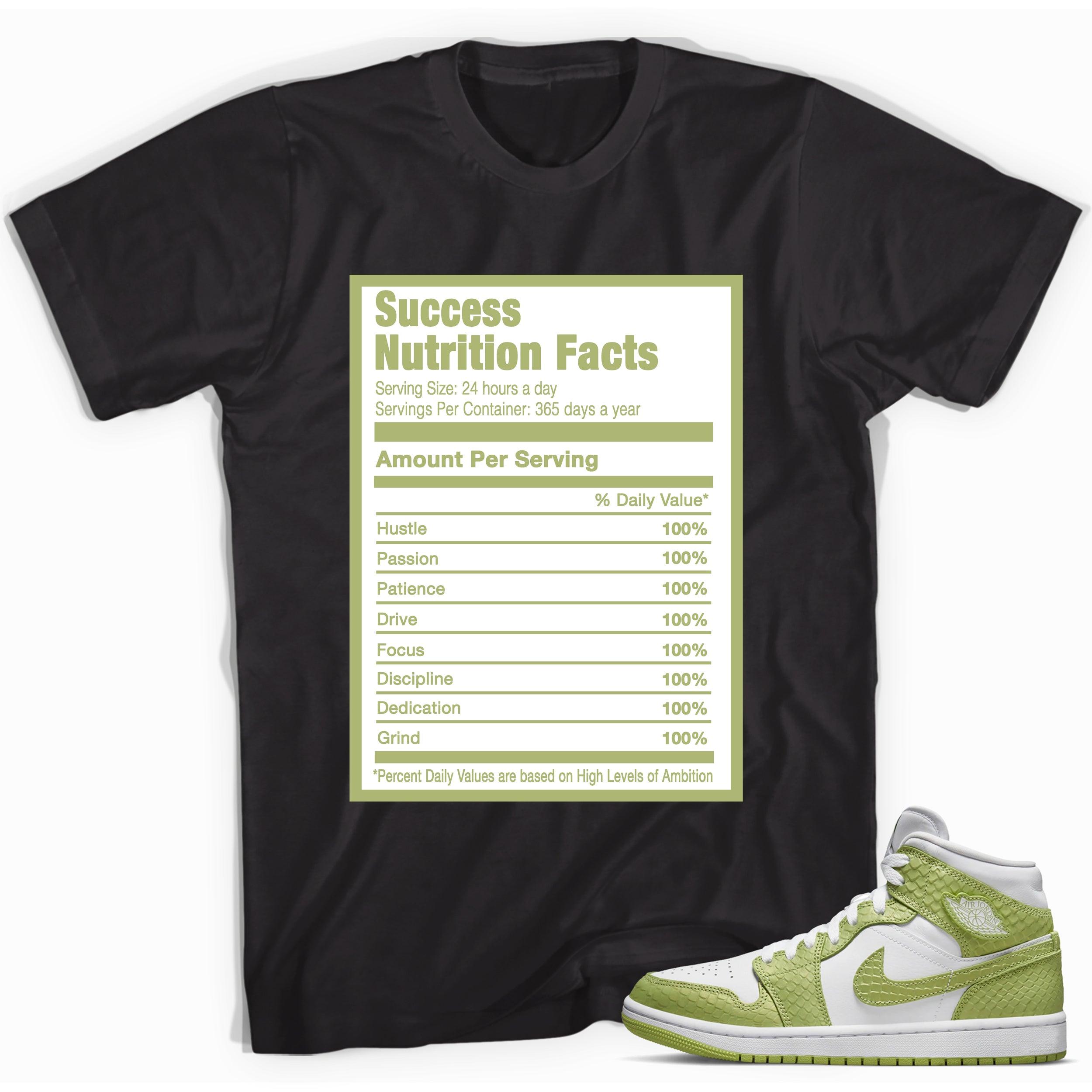 Success Nutrition Shirt AJ 1 Mid Green Python photo