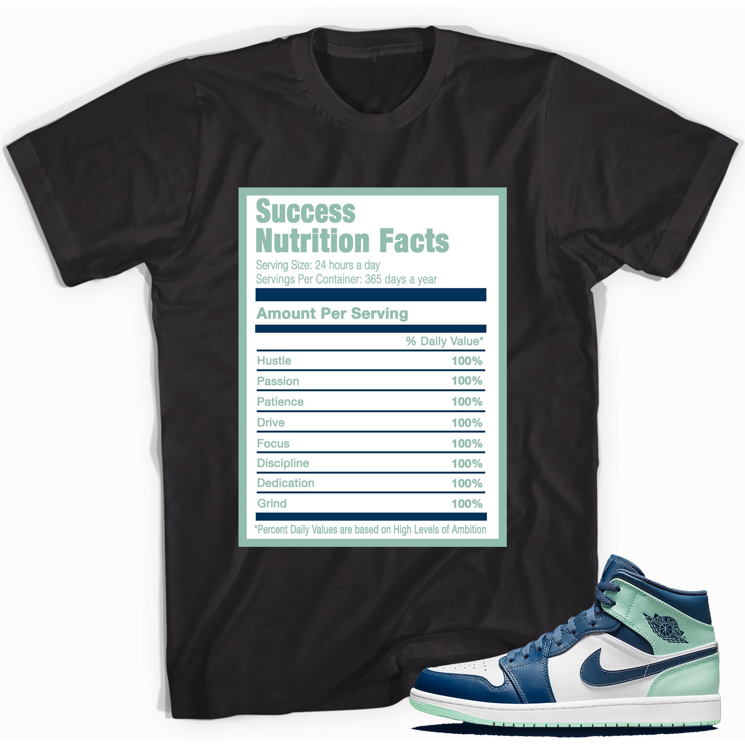 Success Nutrition Shirt AJ 1 Mid Mystic Navy Mint Foam photo