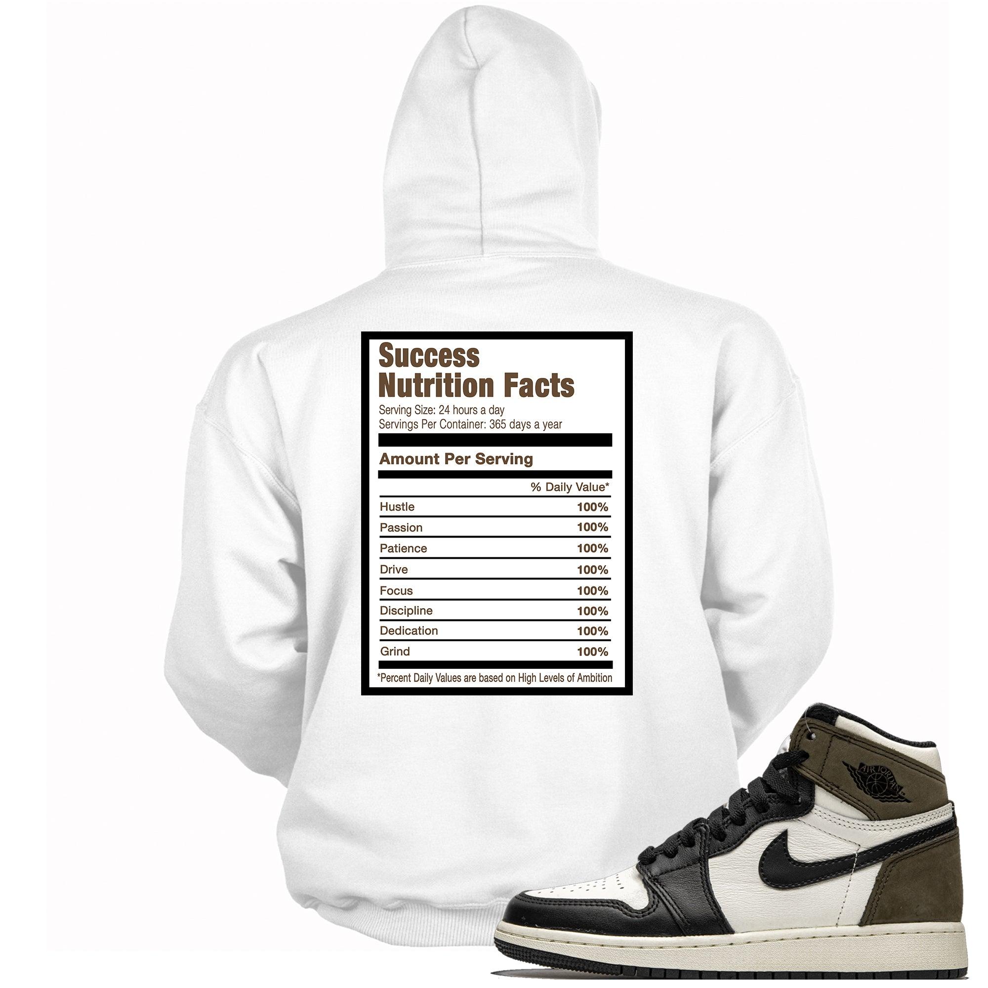 Success Nutrition Facts Sneaker Sweatshirt AJ 1 Mocha photo