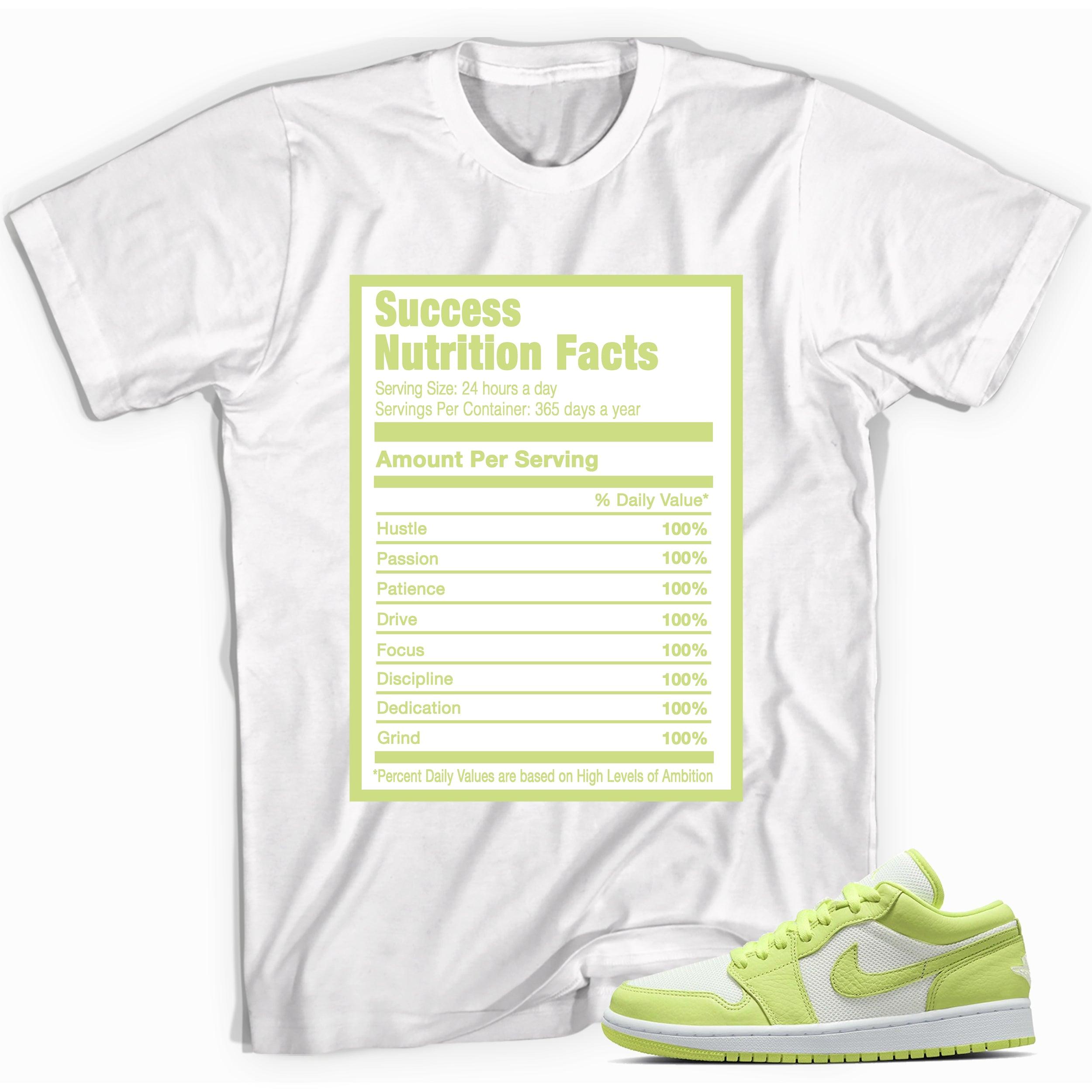 Success Nutrition Sneaker Tee AJ 1 Low Limelight photo