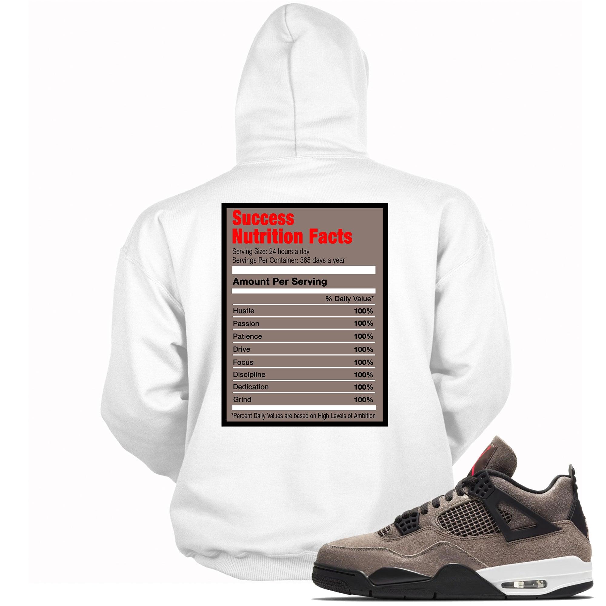 Success Nutrition Facts Sneaker Sweatshirt AJ 4 Taupe Haze photo