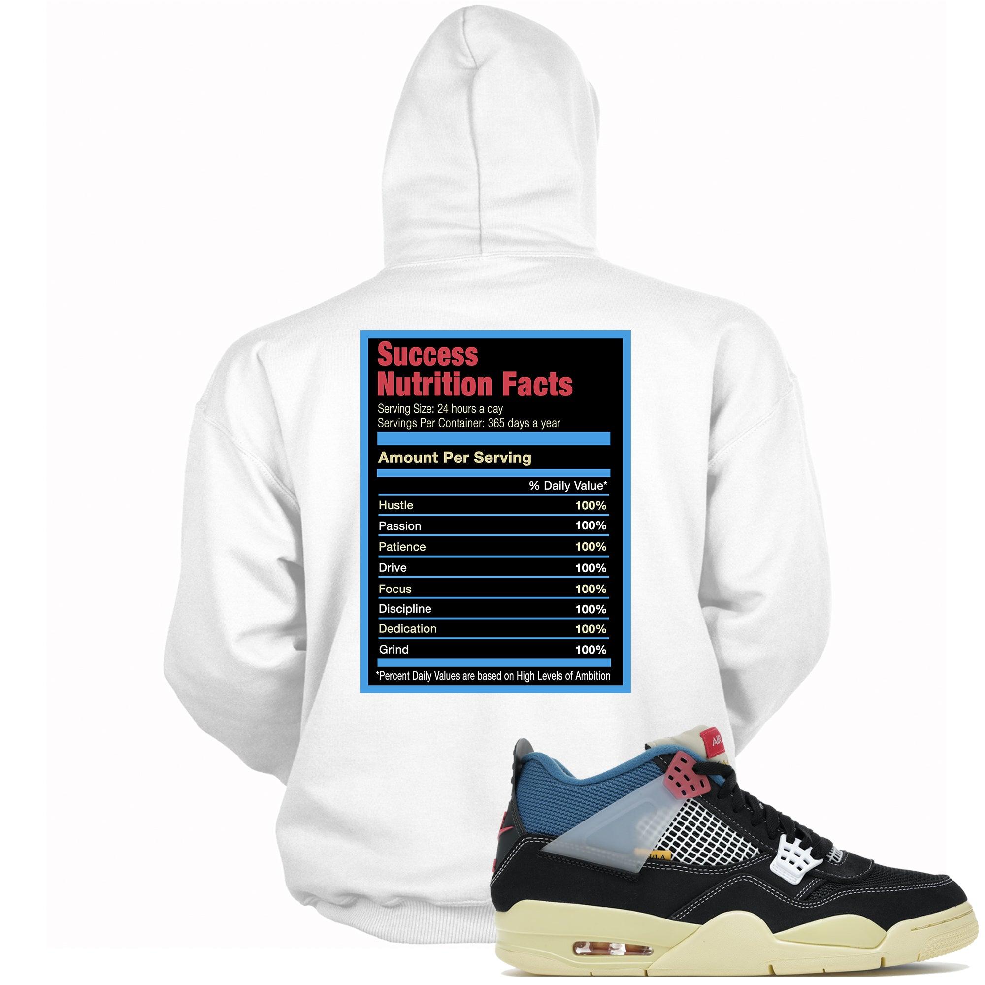 Success Nutrition Facts Hoodie AJ 4 Union Off Noir photo