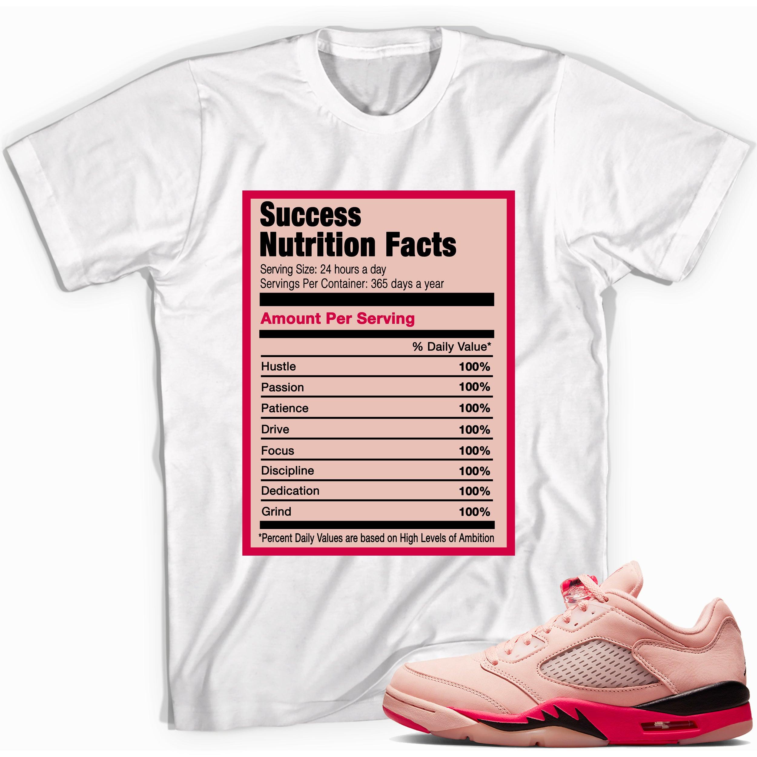Success Nutrition Facts Sneaker Tee AJ 5 Arctic Orange photo