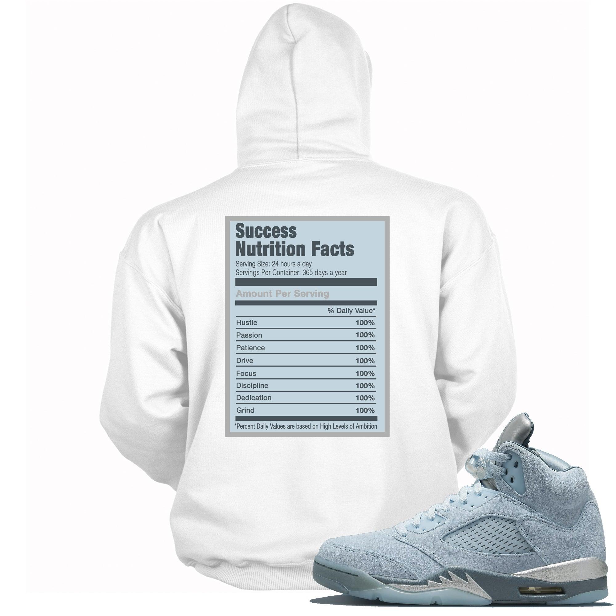 Success Nutrition Facts Hoodie AJ 5 Blue Bird photo